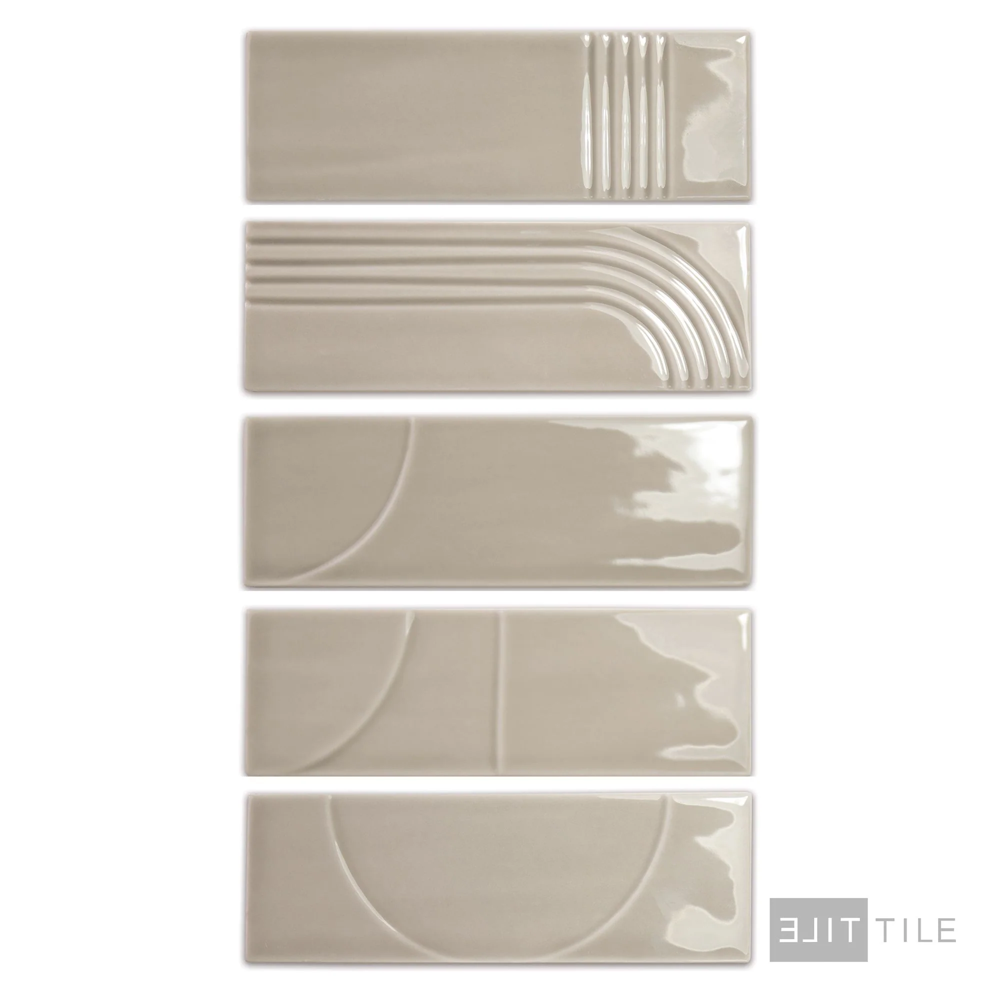 Glow Decor Glossy 2X6.3 Taupe - Image 4