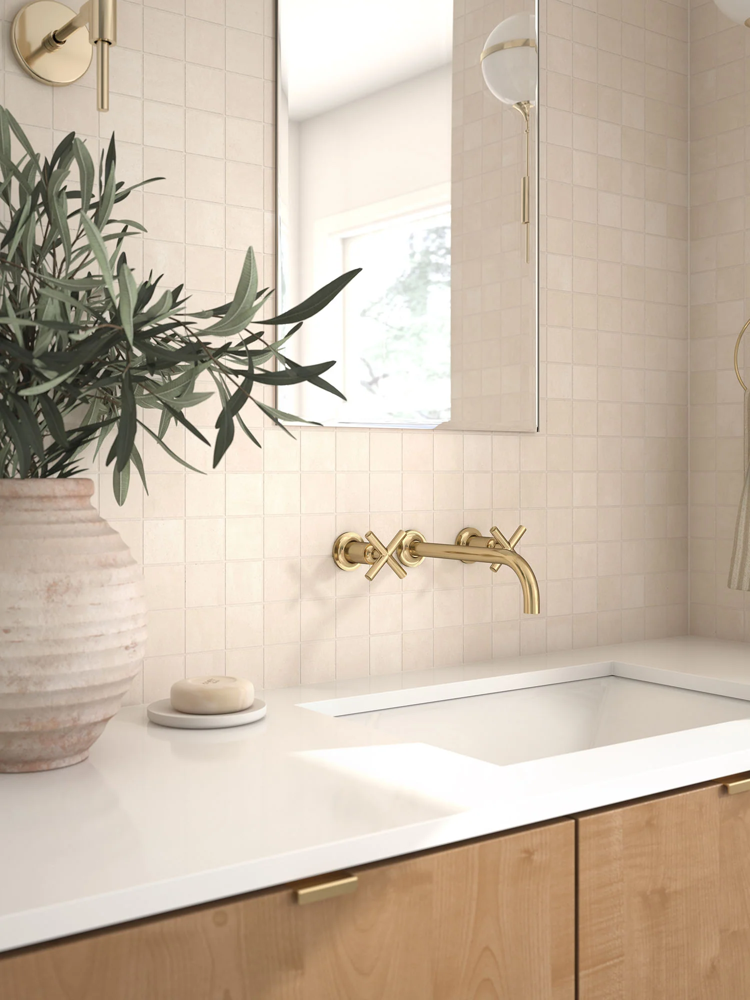 Gubi Square Mosaic 12X12 Light Natural - Image 2