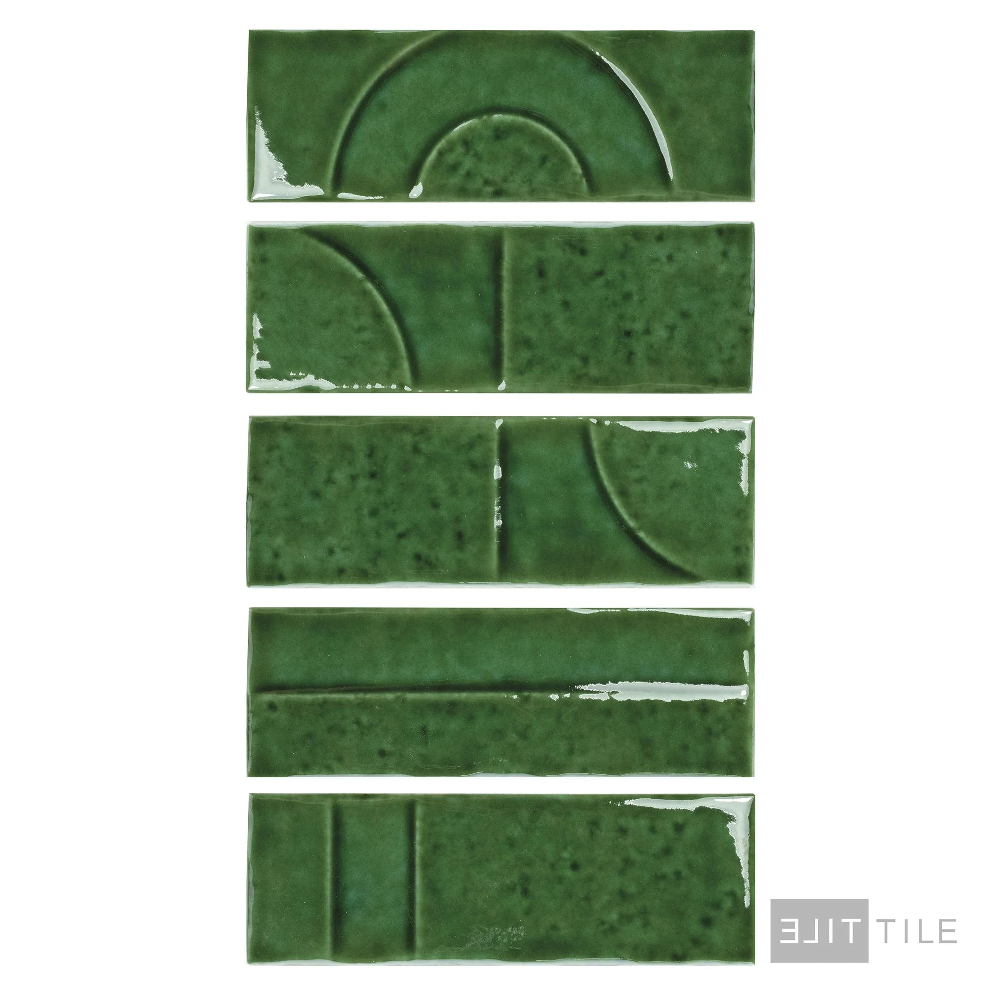 Hammer Decor Glossy 2X6 Emerald - Image 4