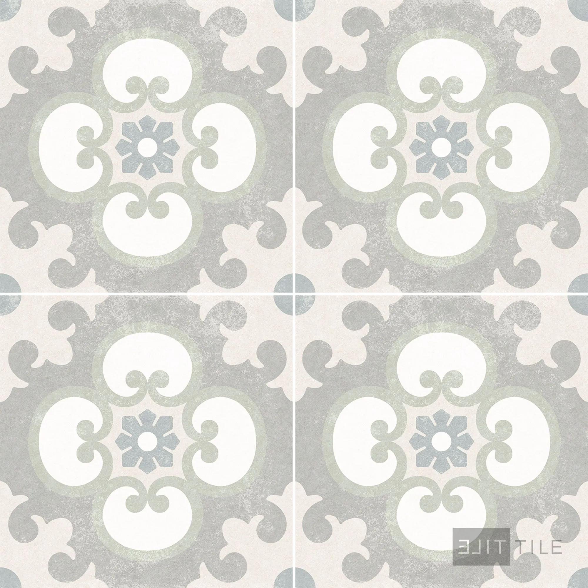 Hampton 15 Porcelain Decorative Field Tile 6X6 Noyack Matte
