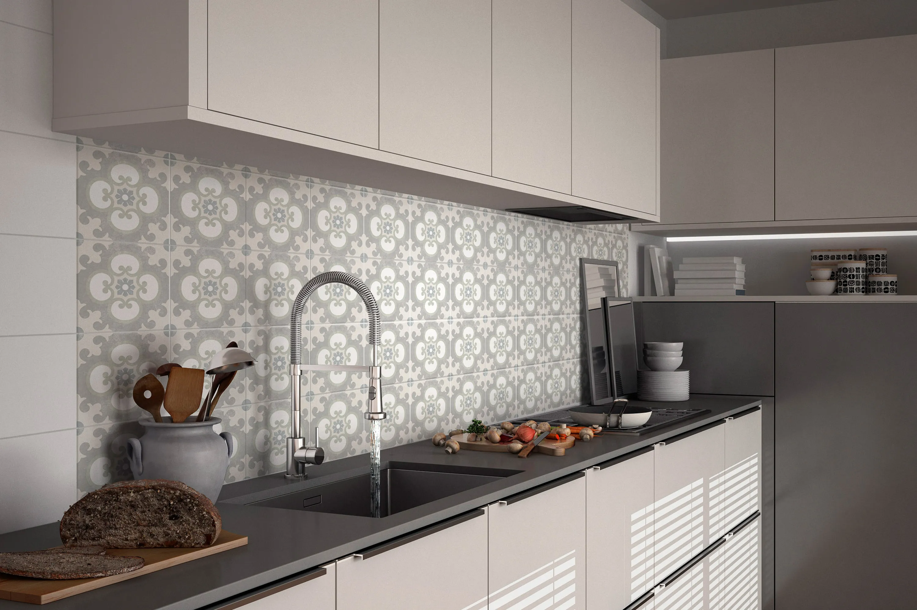 Hampton 15 Porcelain Decorative Field Tile 6X6 Noyack Matte - Image 2