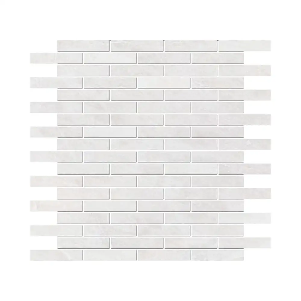 Iceberge Marble Offset Stacked Mosaic 12X12 Iceberg Polished