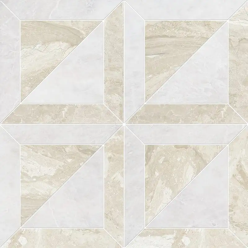 Iceberge Marble York Mosaic 11-15/16X11-15/16 Iceberg Diana Royal Polished
