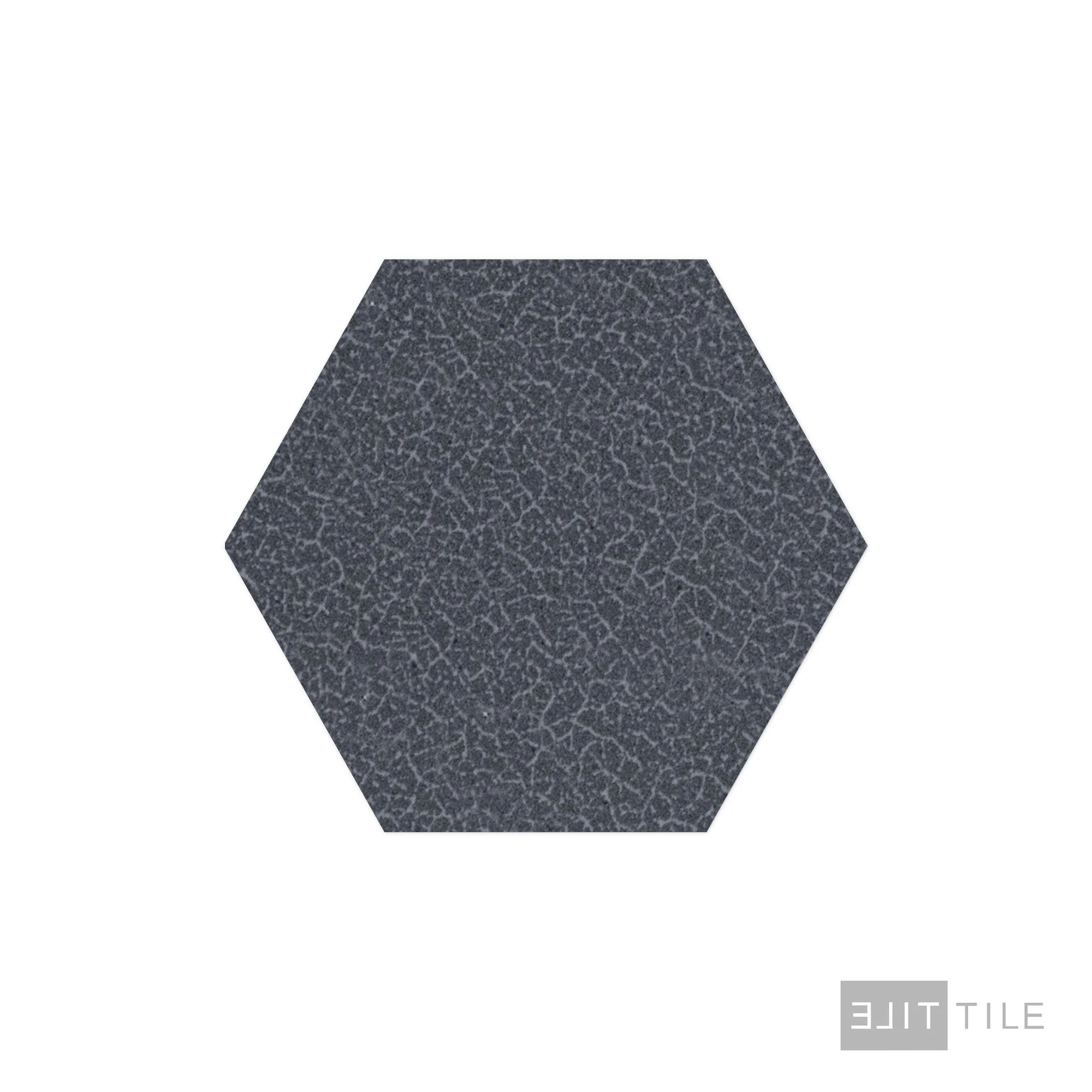 Inyo Floor Tile 8" Hex Indigo Satin - Image 2