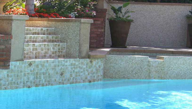 Joya 1X1 Square Gold Semi Gloss Mosaic - Image 2