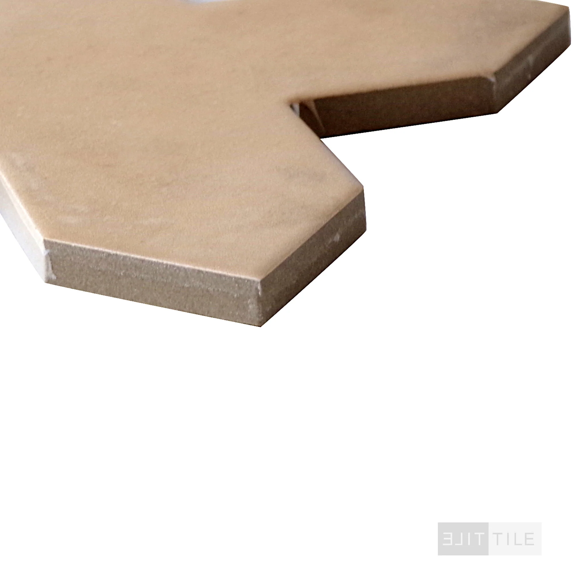 Kasbah Cross Tile 5X5 Fawn Matte - Image 3