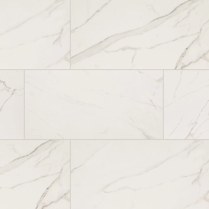 Kaya Porcelain Field Tile 12X24 Calacatta Venato Matte