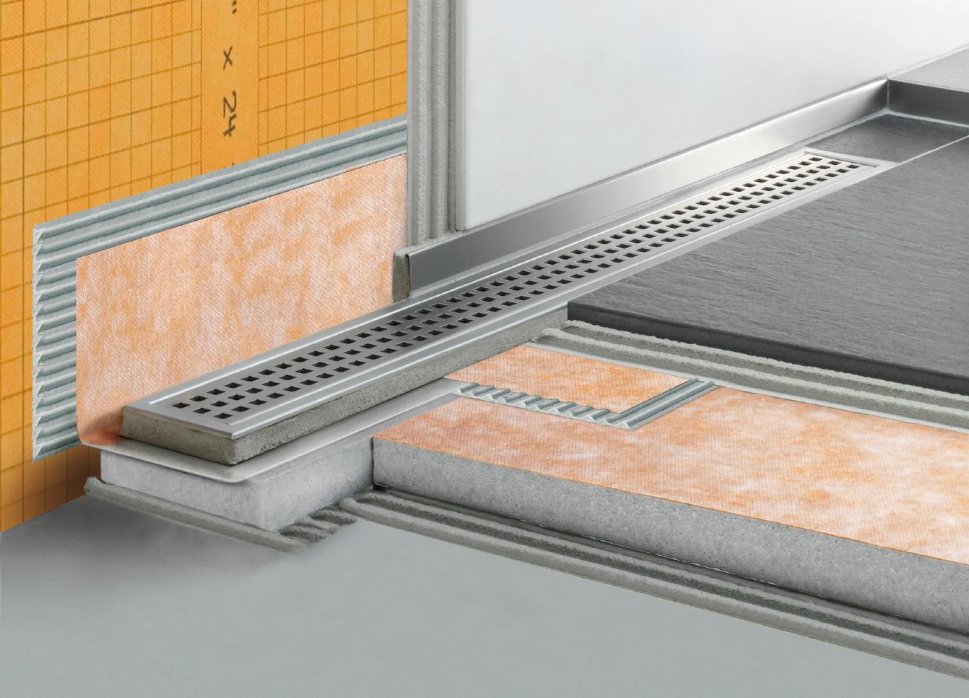 Kerdi-Line Stainless Steel Channel Body 48 in
