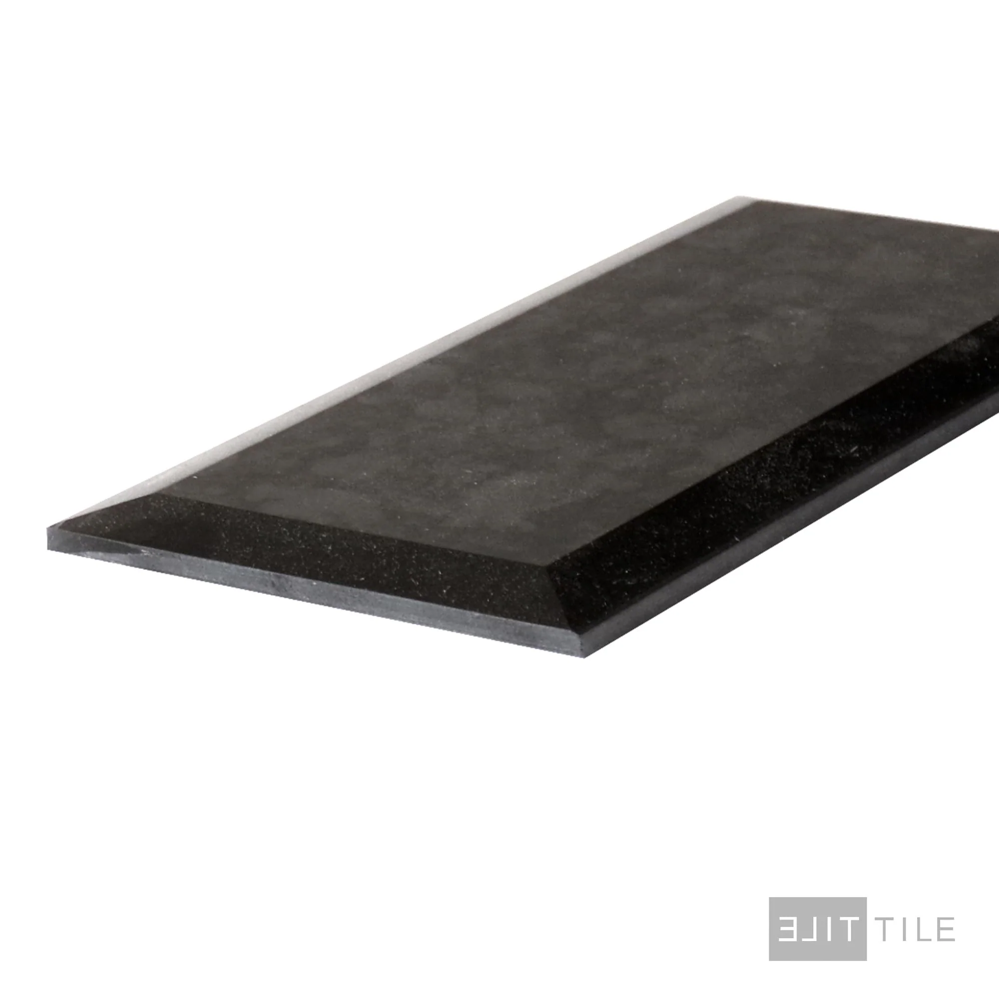 Lavaliere 3X6 Natural Stone Mosaic 12X12 Black Antique Mirror Polished - Image 4