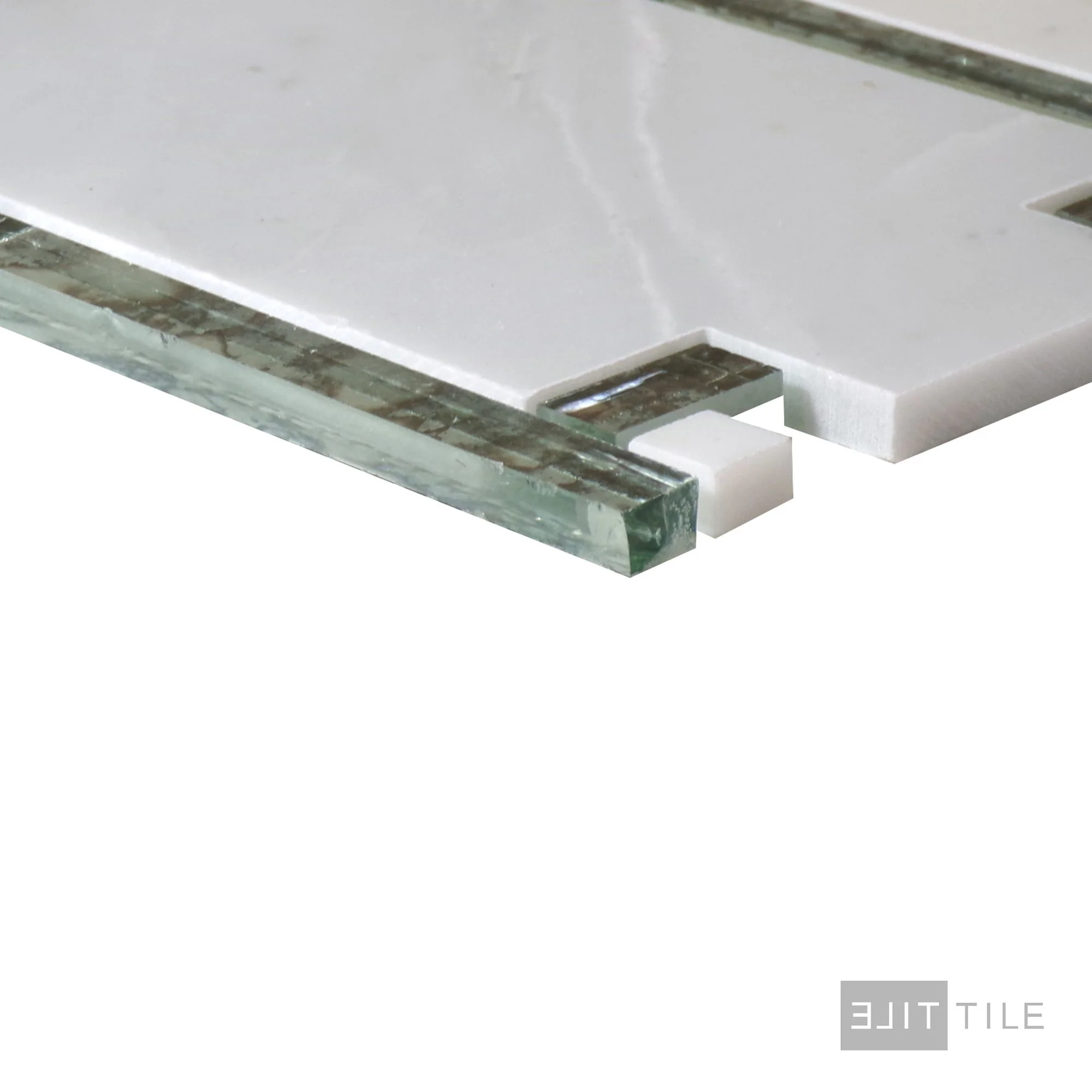 Lavaliere 9X15 Natural Stone Mosaic 9X15 First Snow Elegance/Ant Mirror Polished - Image 4