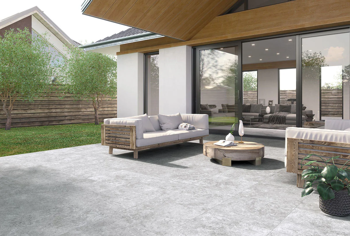 Legion Porcelain Field Tile 24X24 Lunar Silver Matte - Image 2