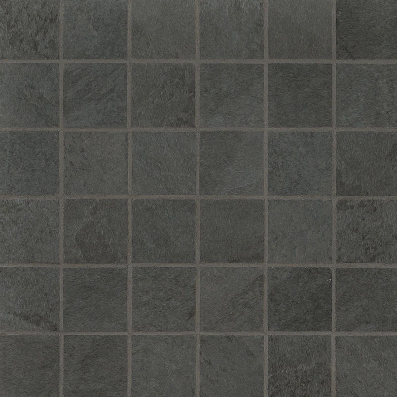 Legion 2X2 Porcelain Mosaic 12X12 Midnight Montage Matte