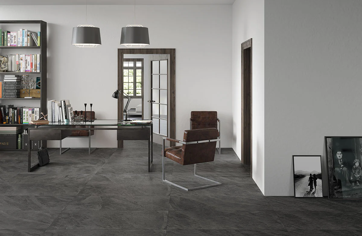 Legion Porcelain Field Tile 24X48 Midnight Montage Matte - Image 2