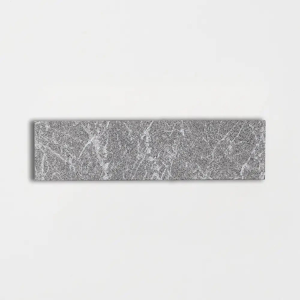 Long Marble Brick 2X8 Iris Black Leather - Image 3