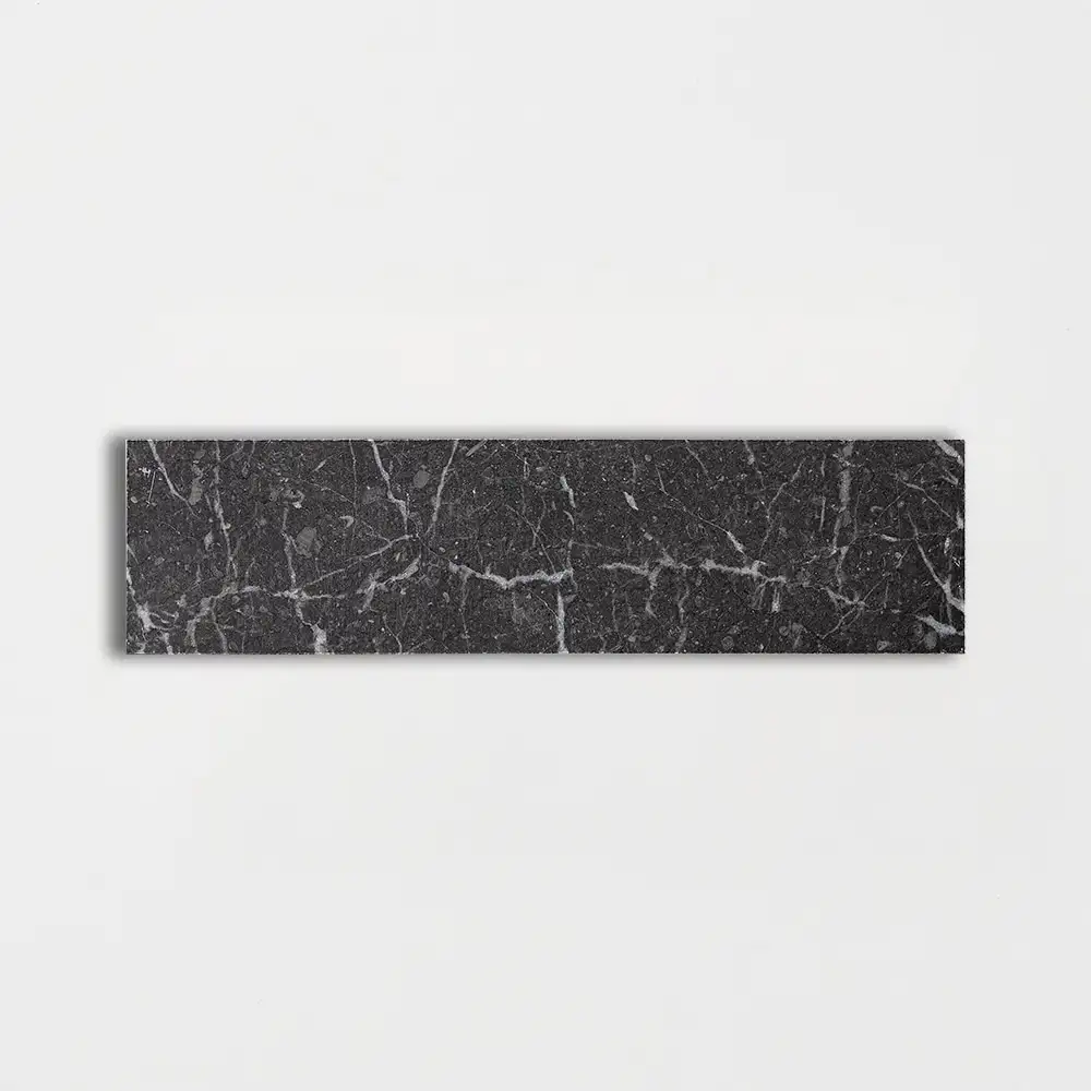 Long Marble Brick 2X8 Iris Black Polished - Image 3