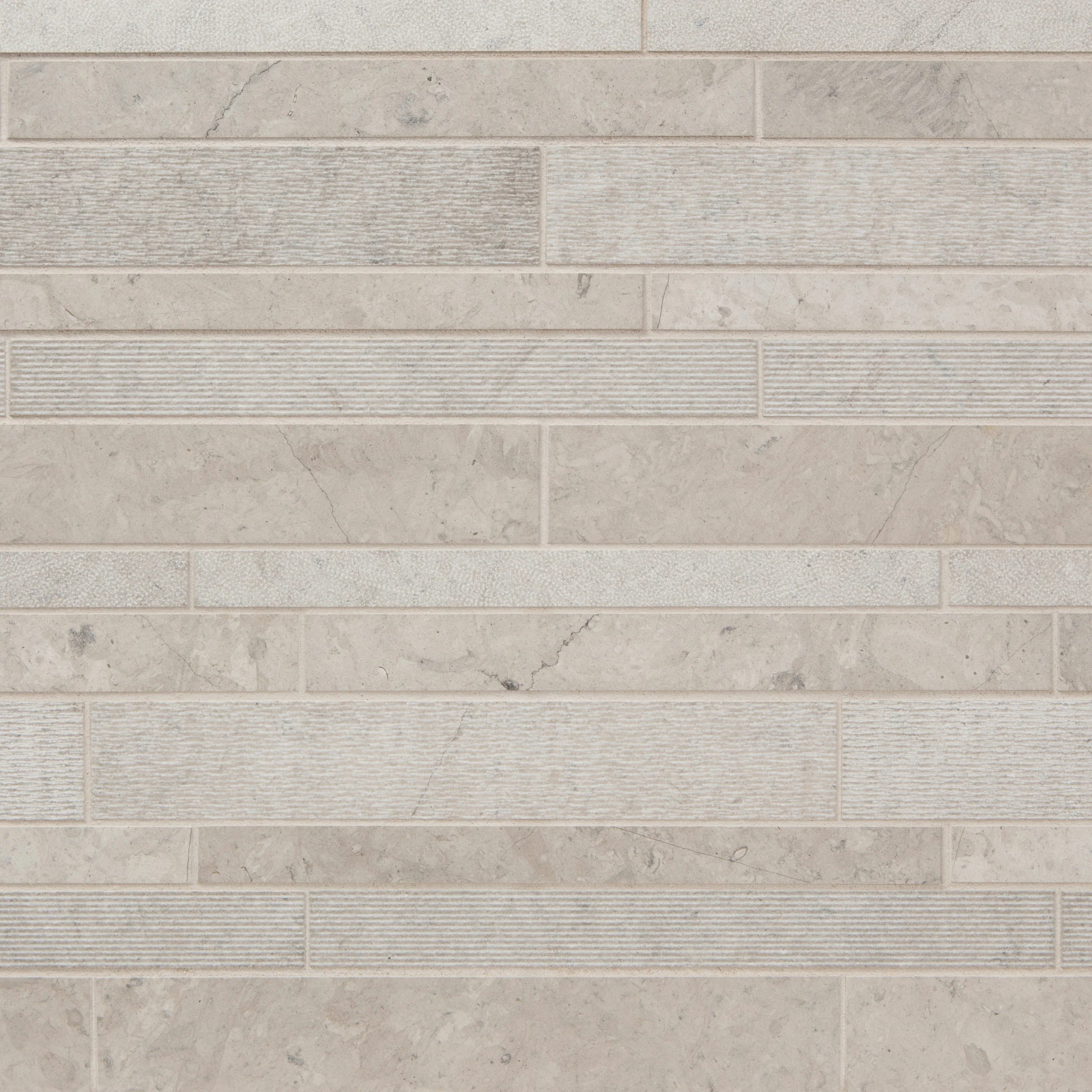 Lucca Rectangle Mosaic 8-3/4X12 Smoke Textured