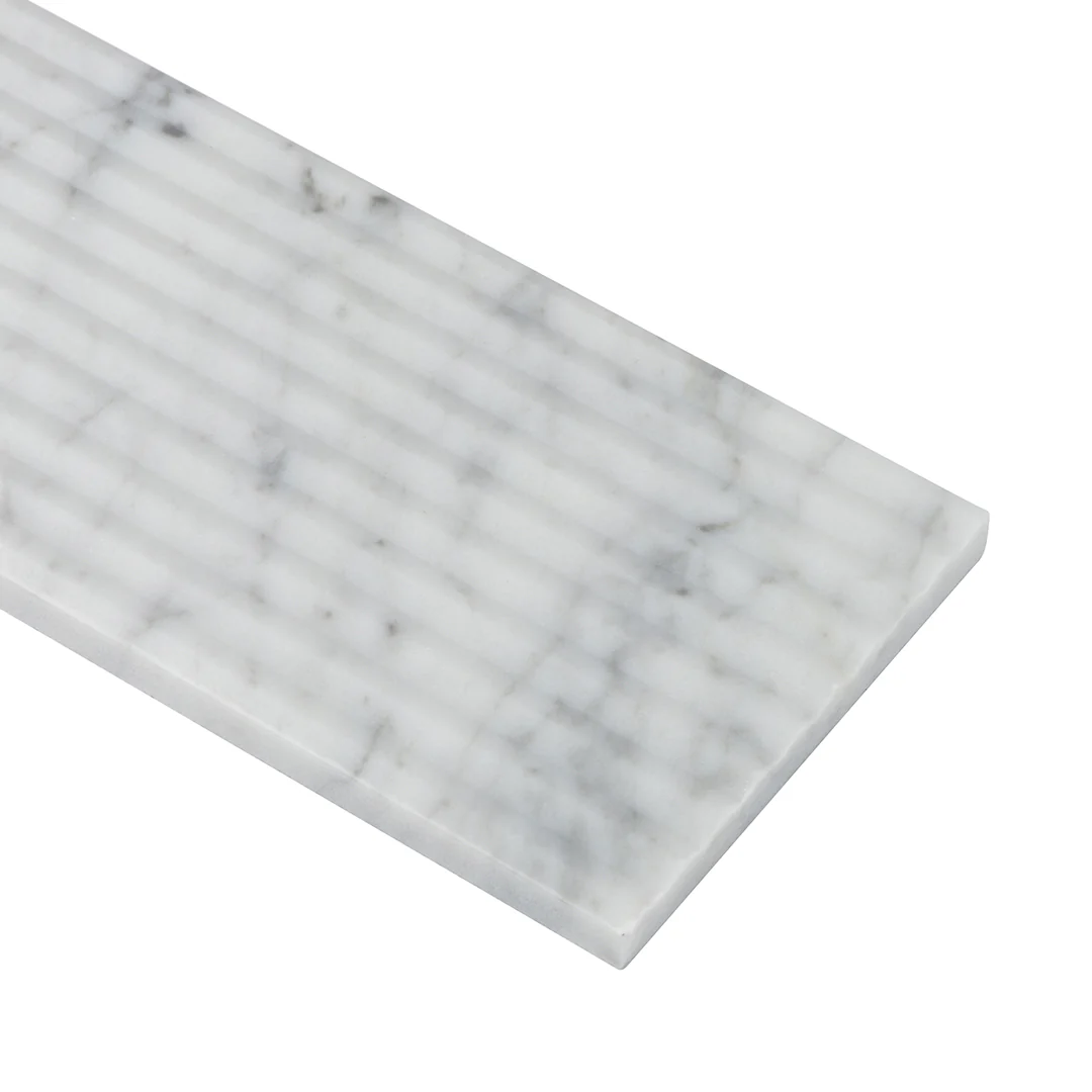 Lucca 4X12 White Venatino Honed - Image 3