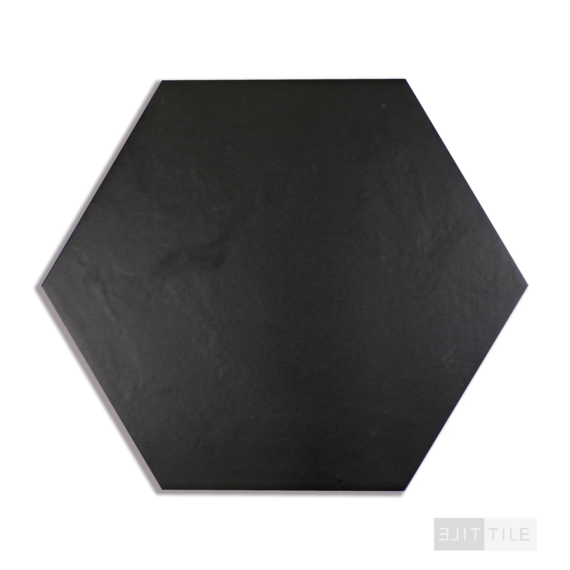 Makoto Porcelain Field Tile 10X11-1/2 Kuroi Black Matte - Image 3