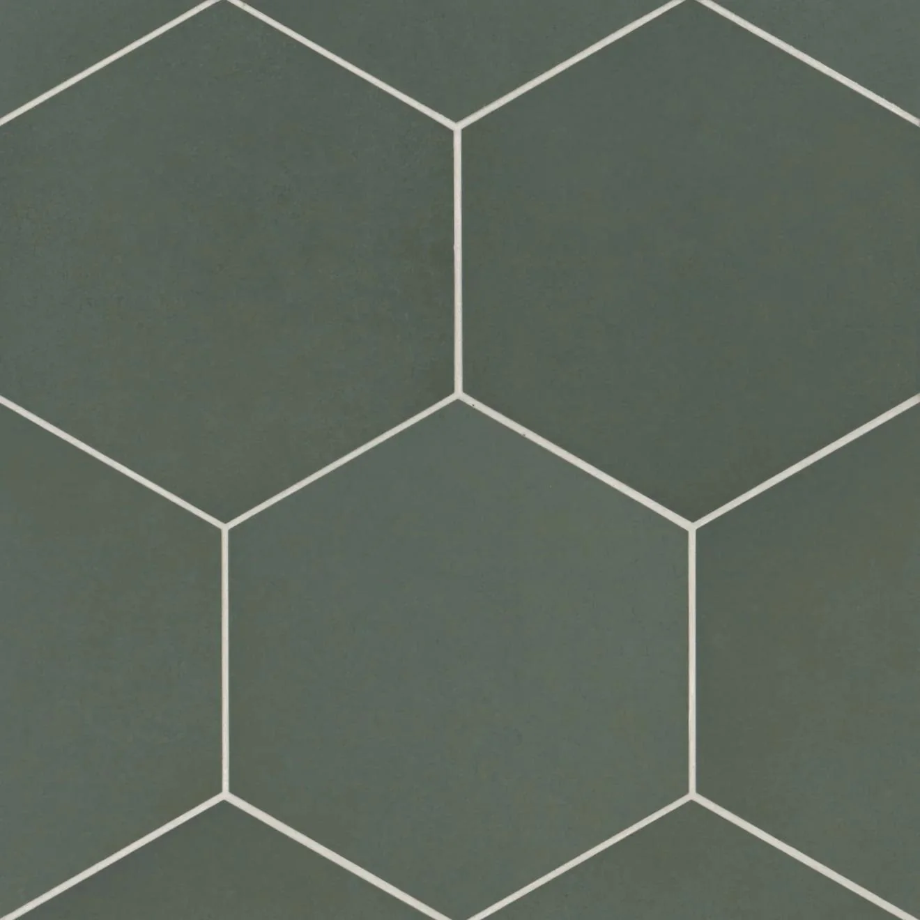 Makoto Porcelain Field Tile 10X11-1/2 Midori Green Matte