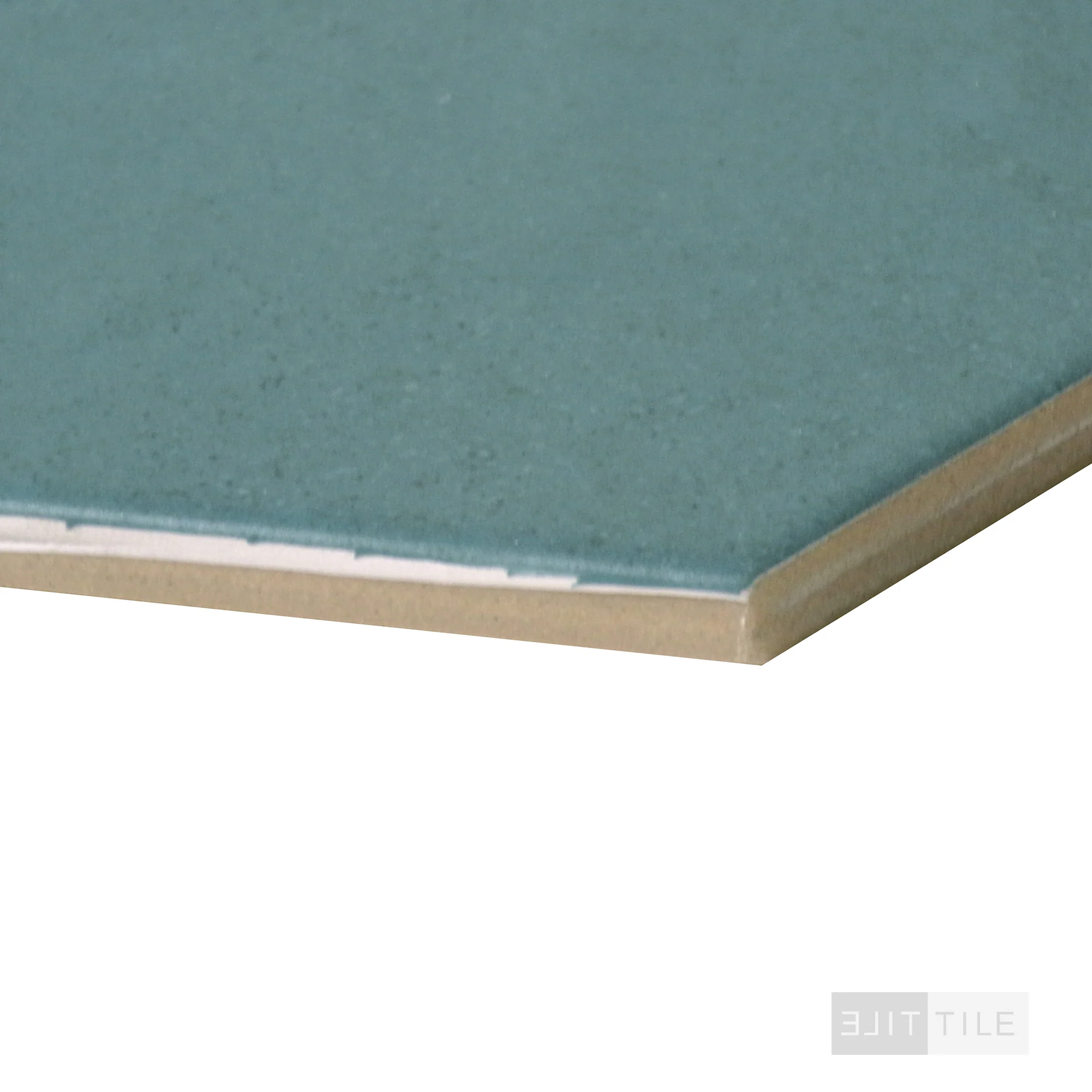 Makoto Porcelain Field Tile 10X11-1/2 Midori Green Matte - Image 4