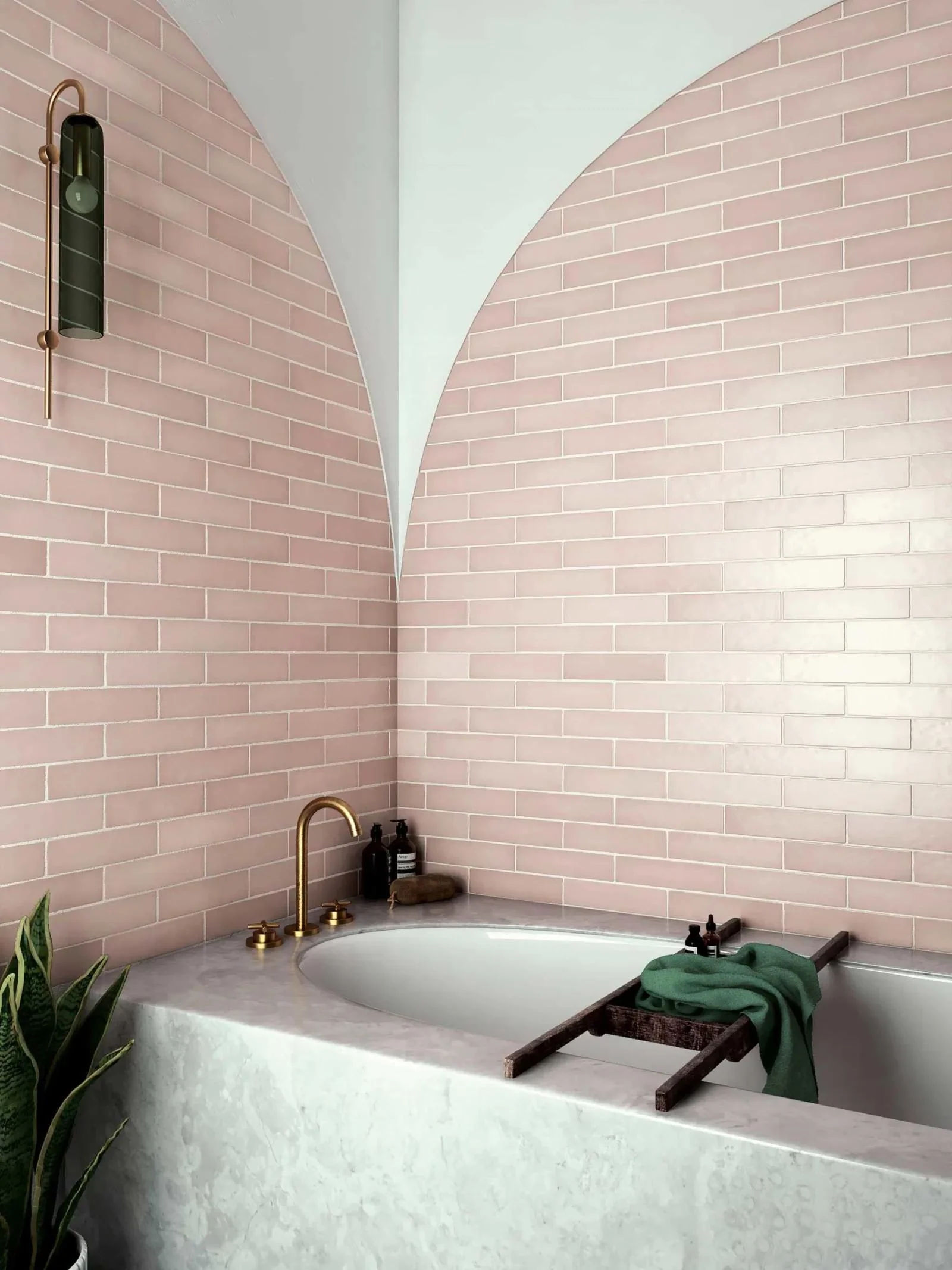 Makoto Ceramic Field Tile 2.5X10 Momoiro Blush Matte - Image 2