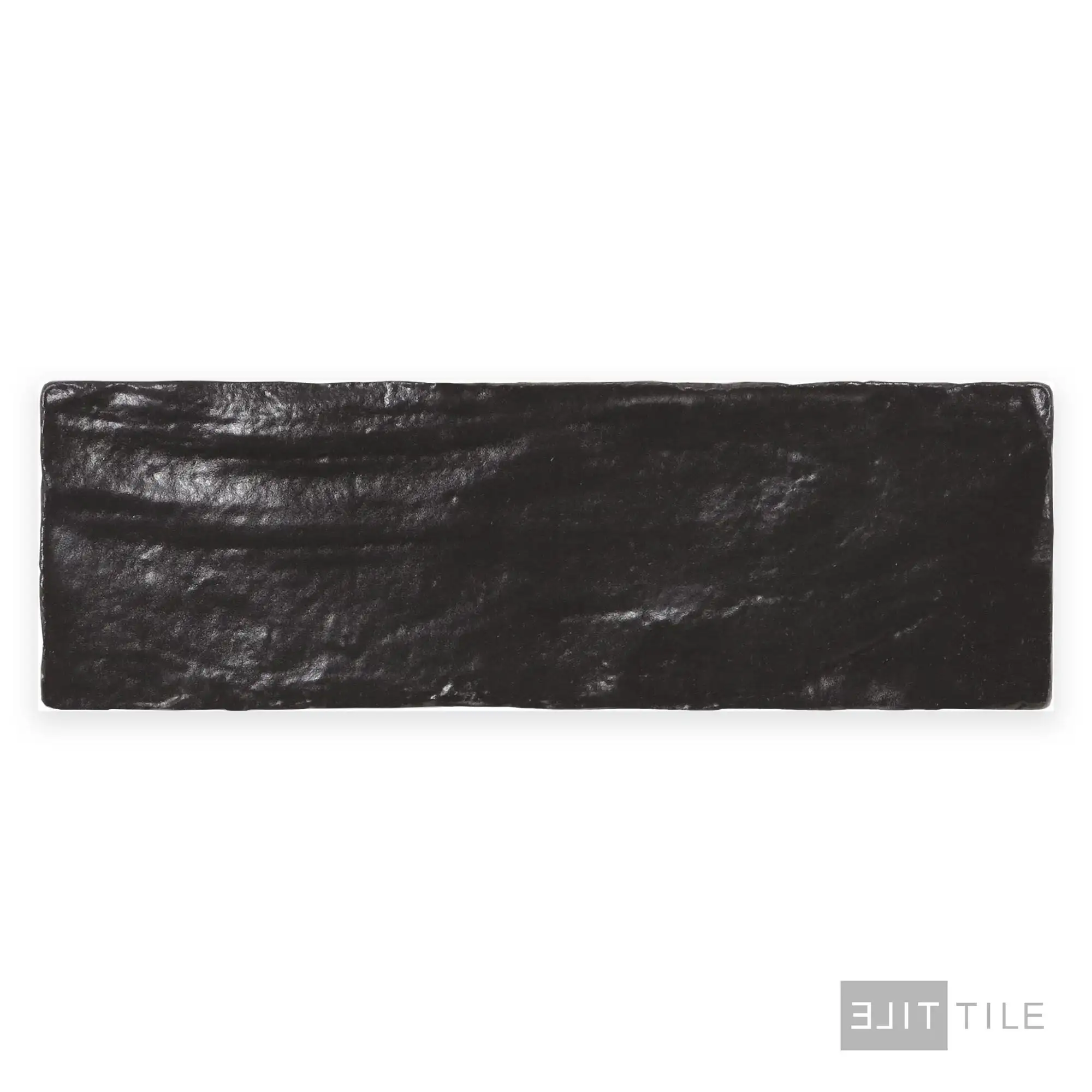 Mallorca Ceramic Field Tile 2X8 Black Matte - Image 2