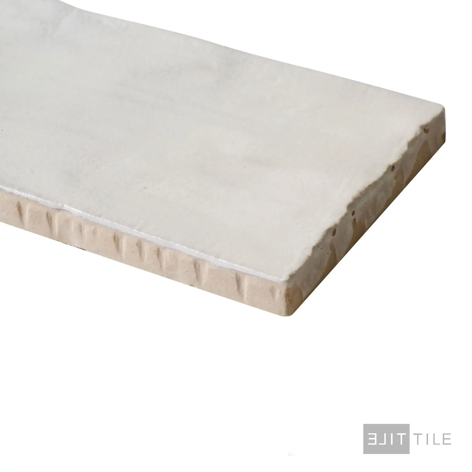 Mallorca Ceramic Field Tile 2X8 Cream Matte - Image 3