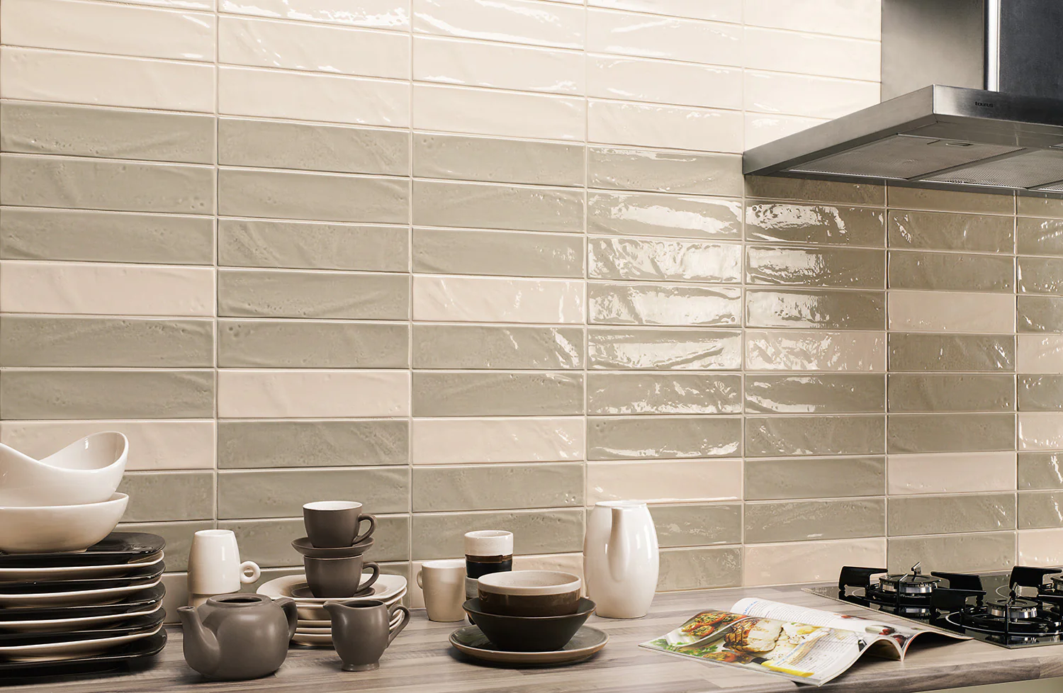 Manhattan Ceramic Tile 3X12 Beige Glossy - Image 2