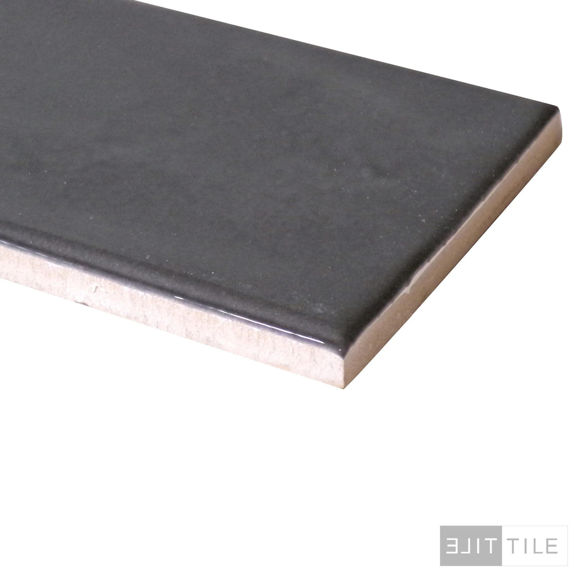 Manhattan Ceramic Tile 3X12 Charcoal Glossy - Image 3