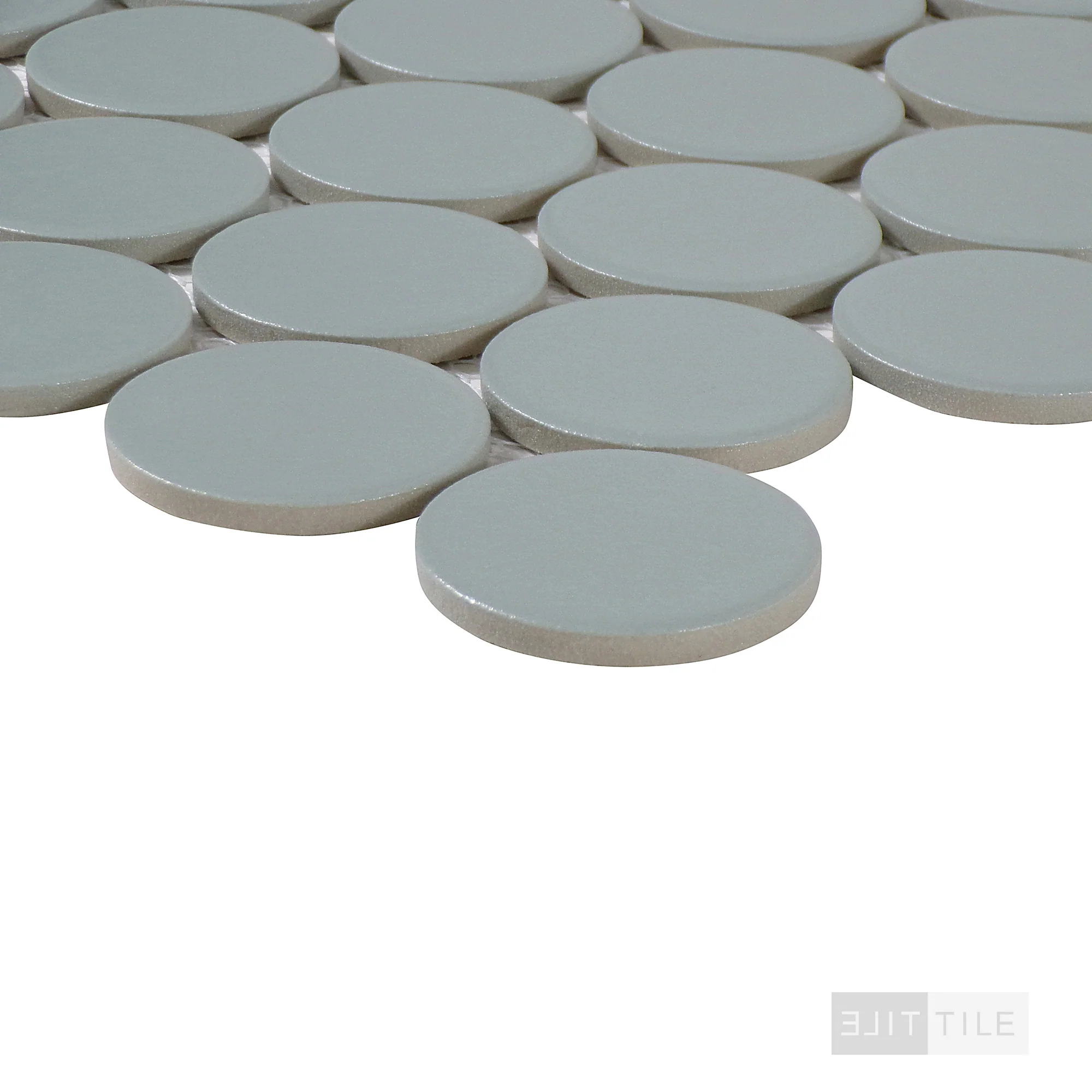 Marin 2" Penny Round Aloe Green Matte - Image 3