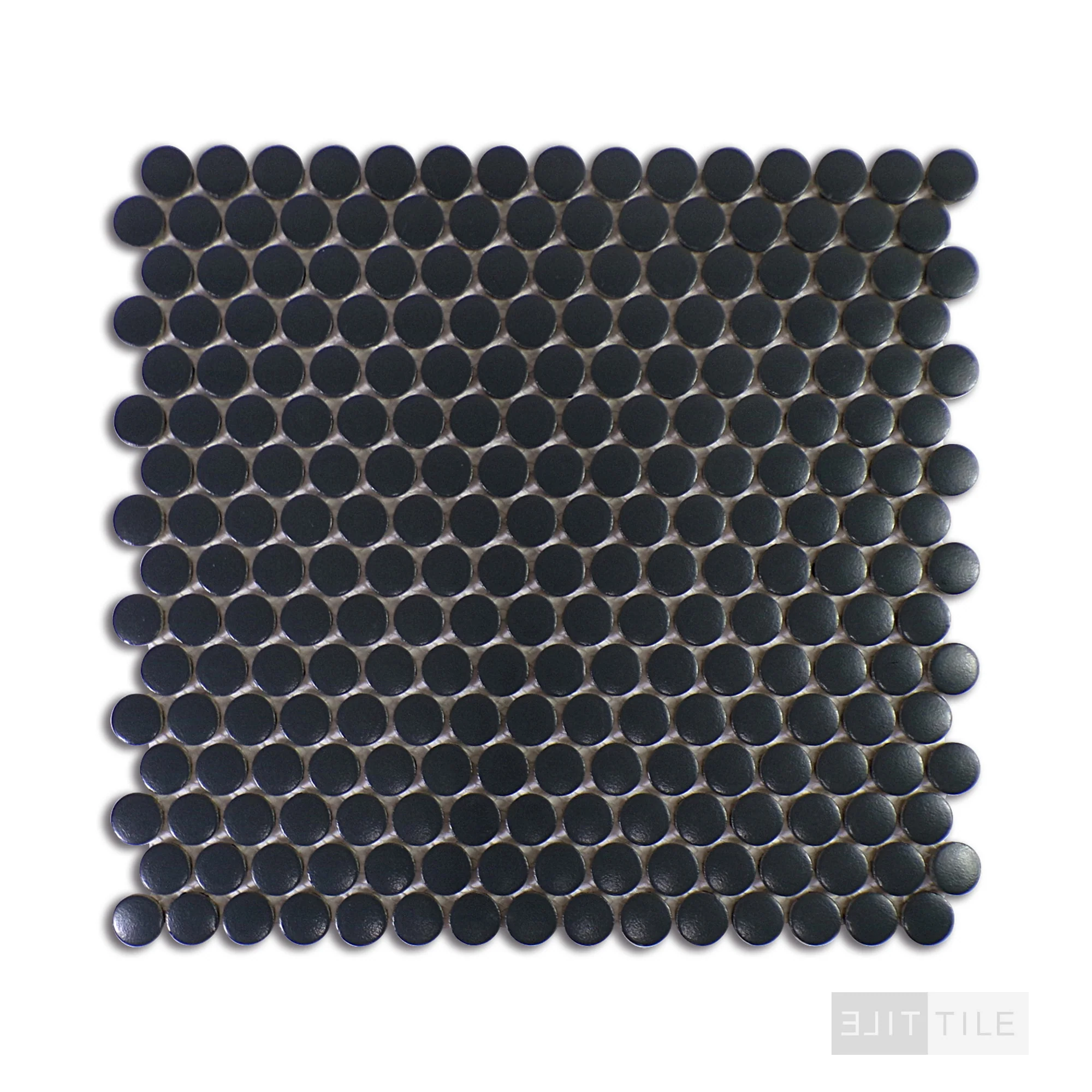 Marin 3/4" Penny Round Black Sea Matte - Image 2