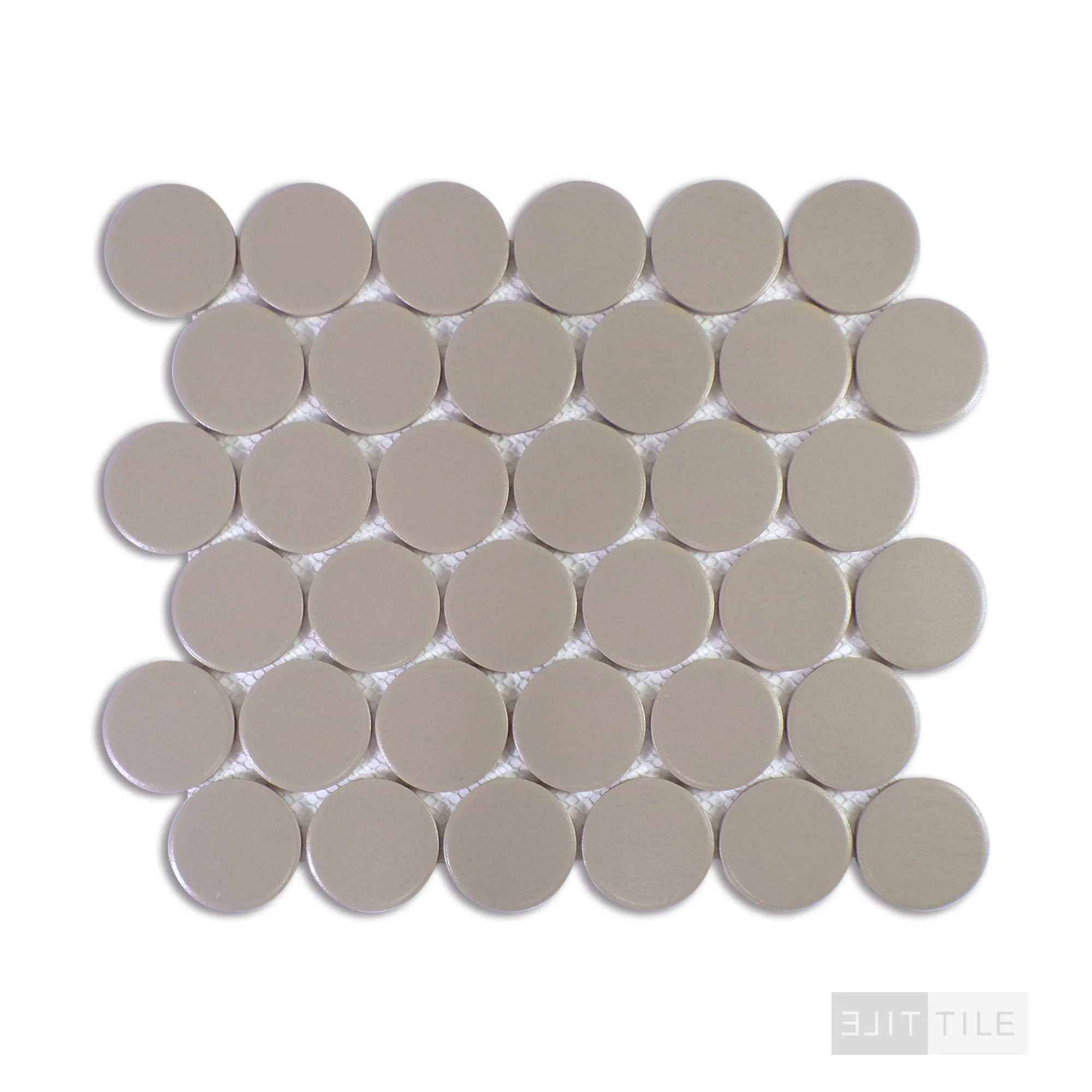 Marin 2" Penny Round Coastal Cliff Matte - Image 2