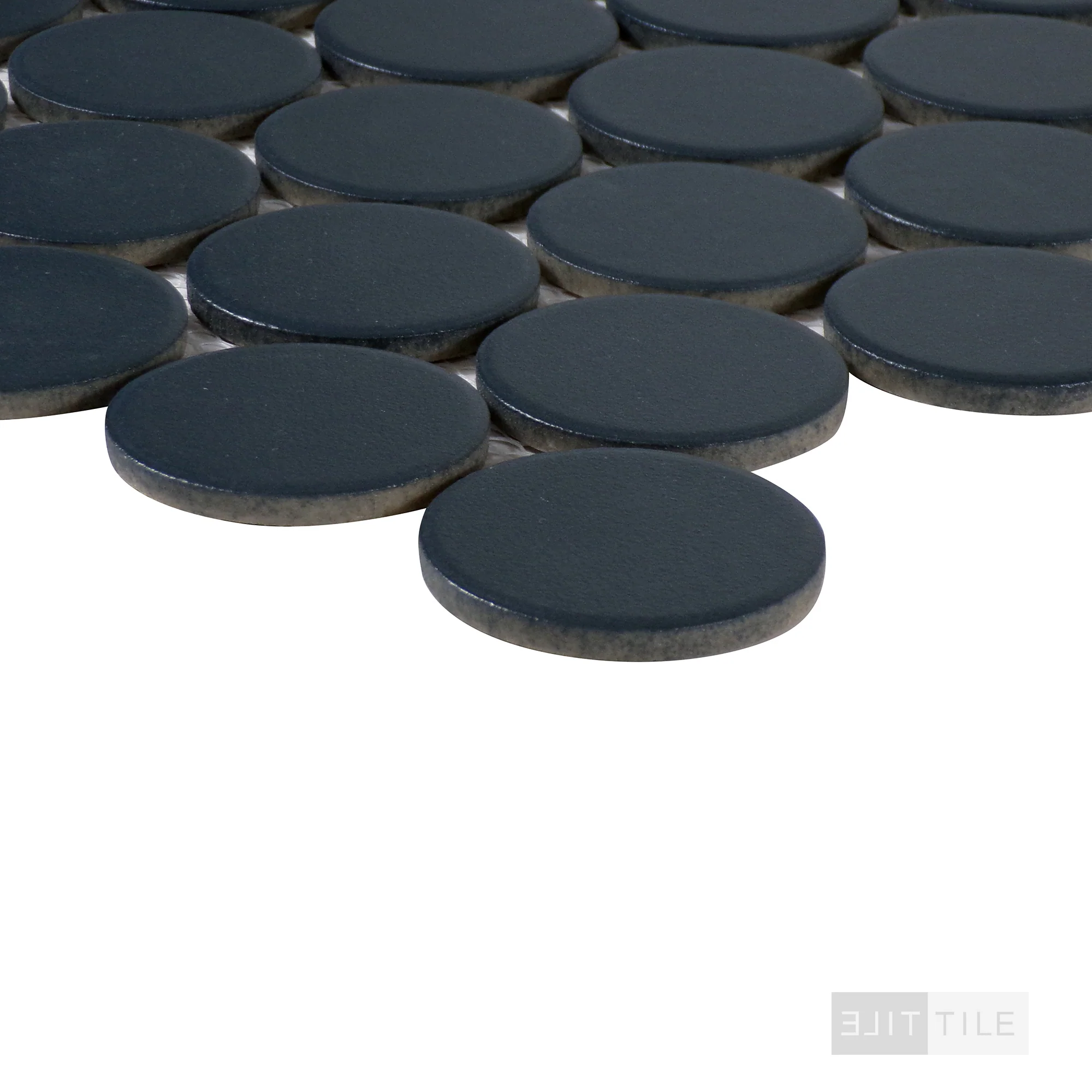 Marin 2" Penny Round Midnight Tide Matte - Image 3