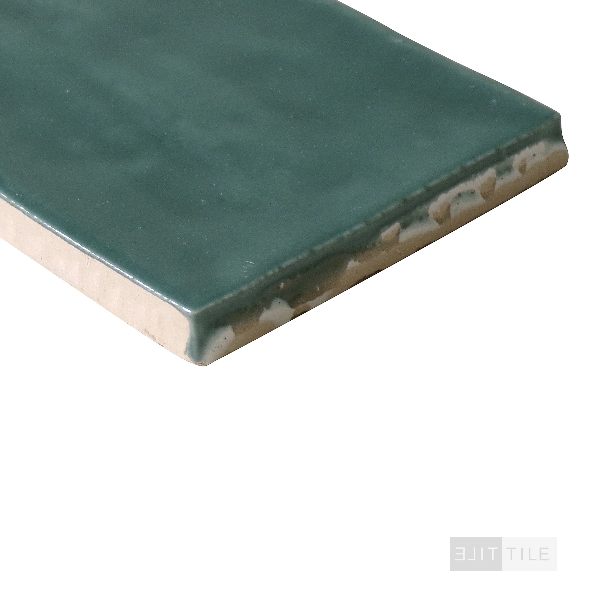 Marin Glazed Ceramic Field Tile 2.5X5 Ocean Teal Gloss - Image 3