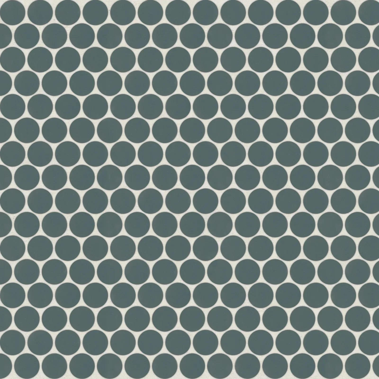 Marin 3/4" Penny Round Ocean Teal Matte
