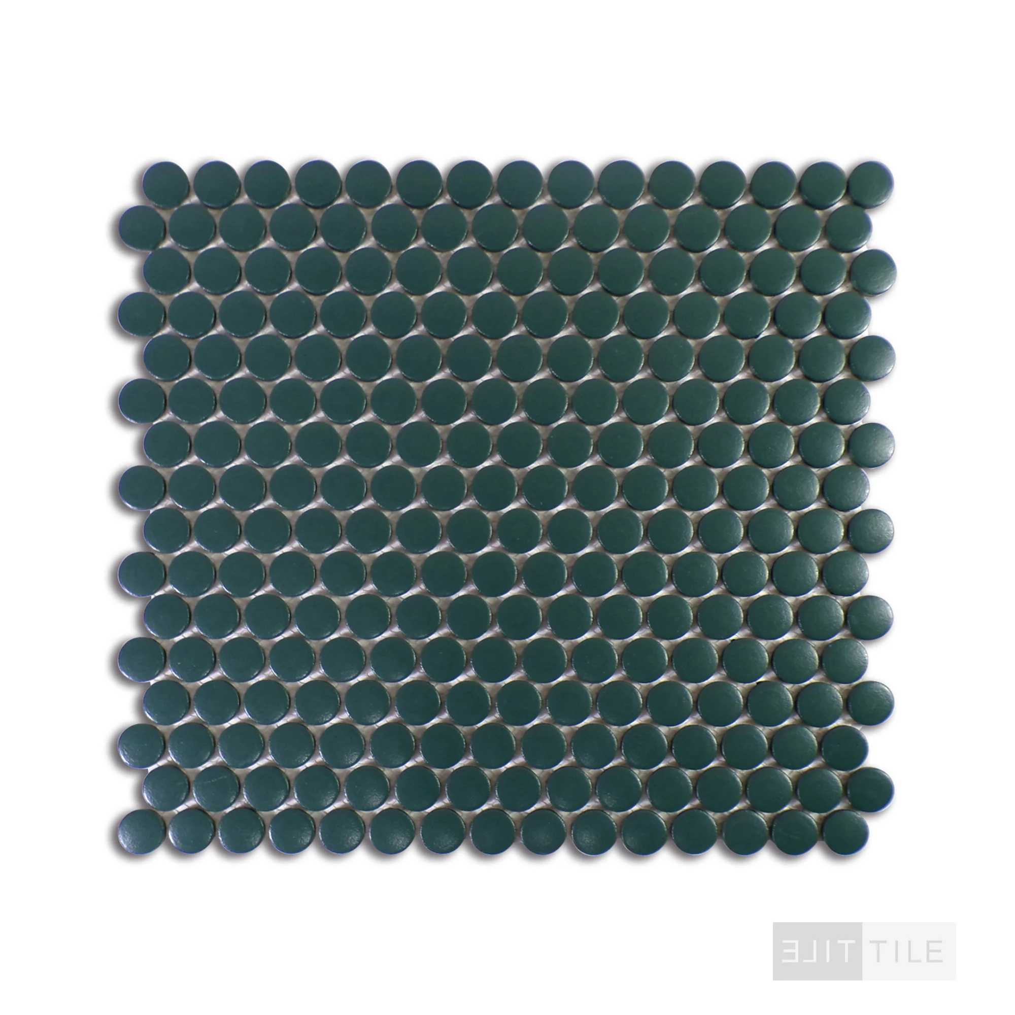 Marin 3/4" Penny Round Ocean Teal Matte - Image 2