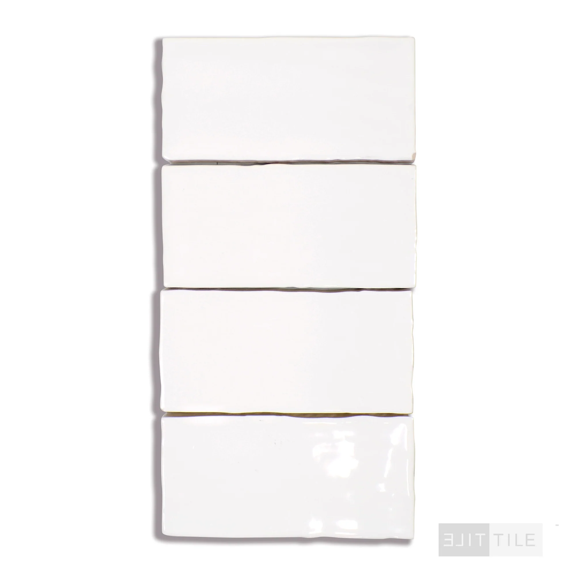 Marin Glazed Ceramic Field Tile 2.5X5 Pearl White Gloss - Image 2