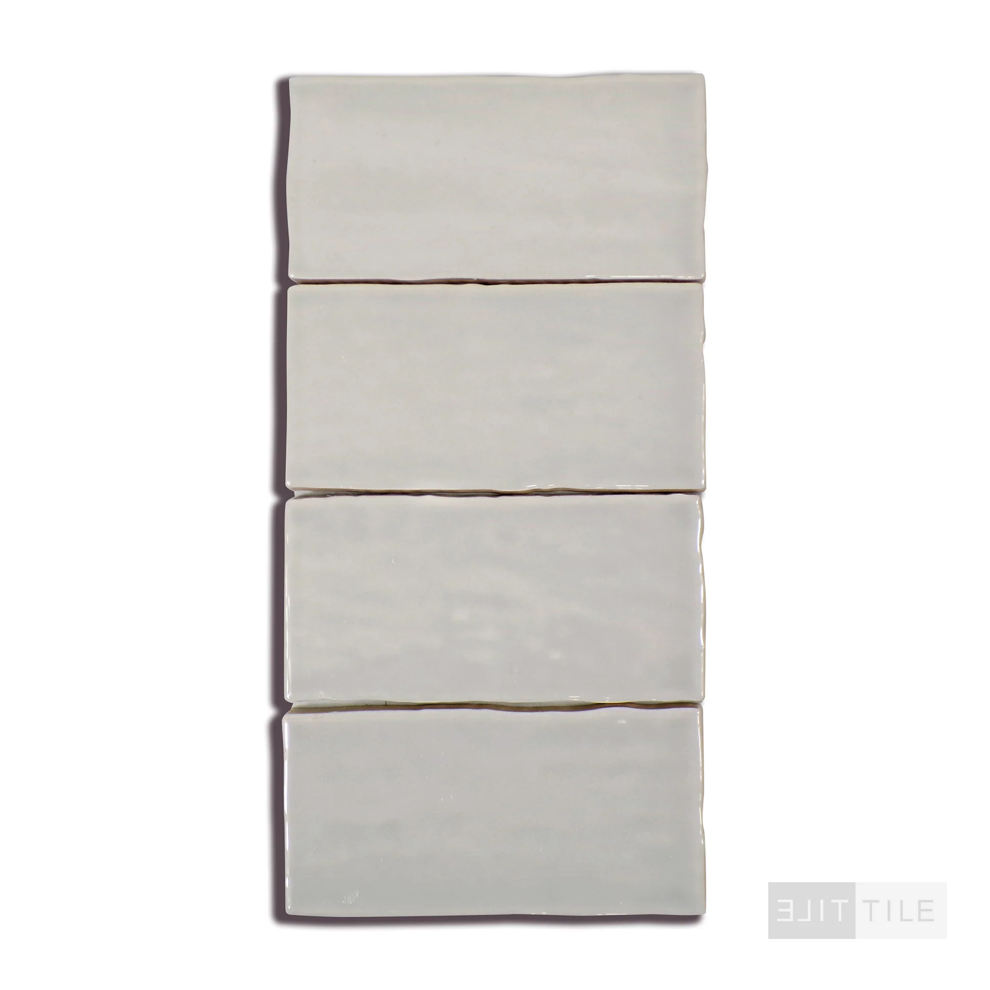 Marin Glazed Ceramic Field Tile 2.5X5 Pebble Gray Gloss - Image 3