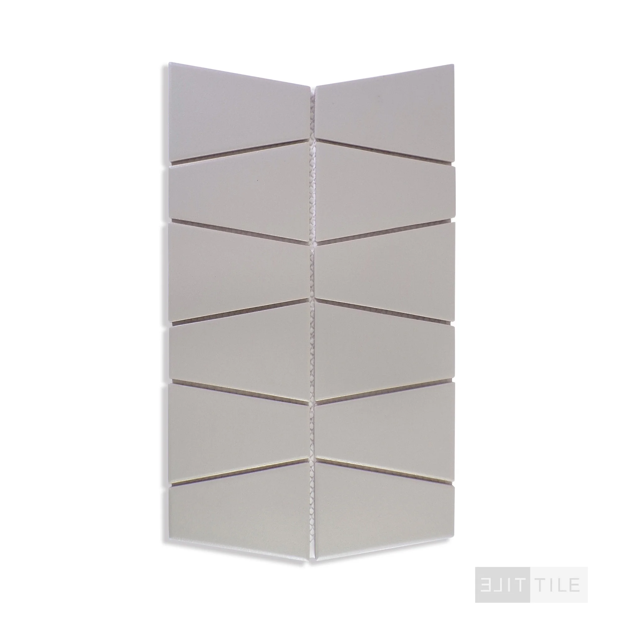 Marin Trapezoid Pebble Gray Matte - Image 2