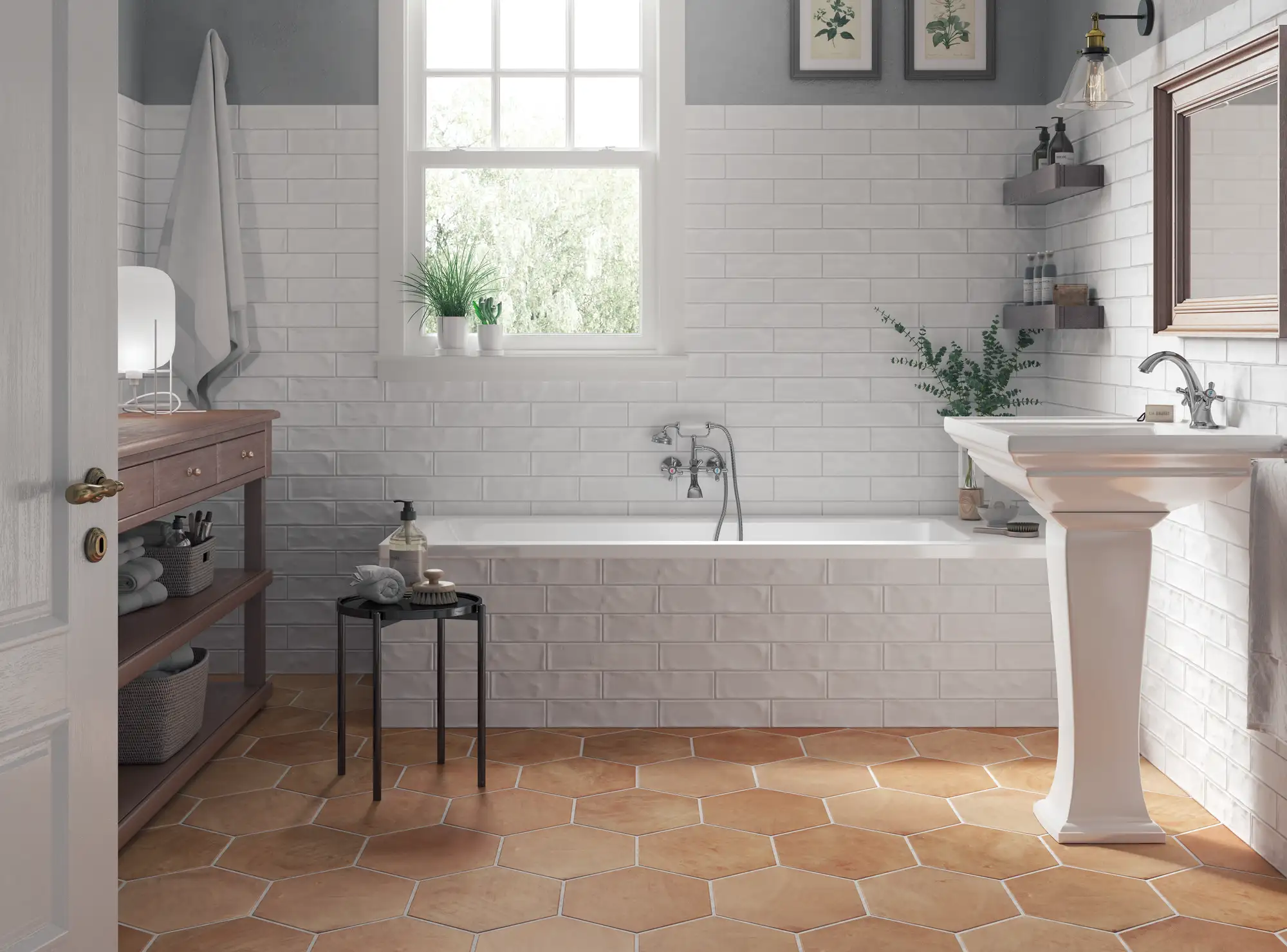 Mediterraneo Hex 7.8X9 Cotto Matte - Image 2