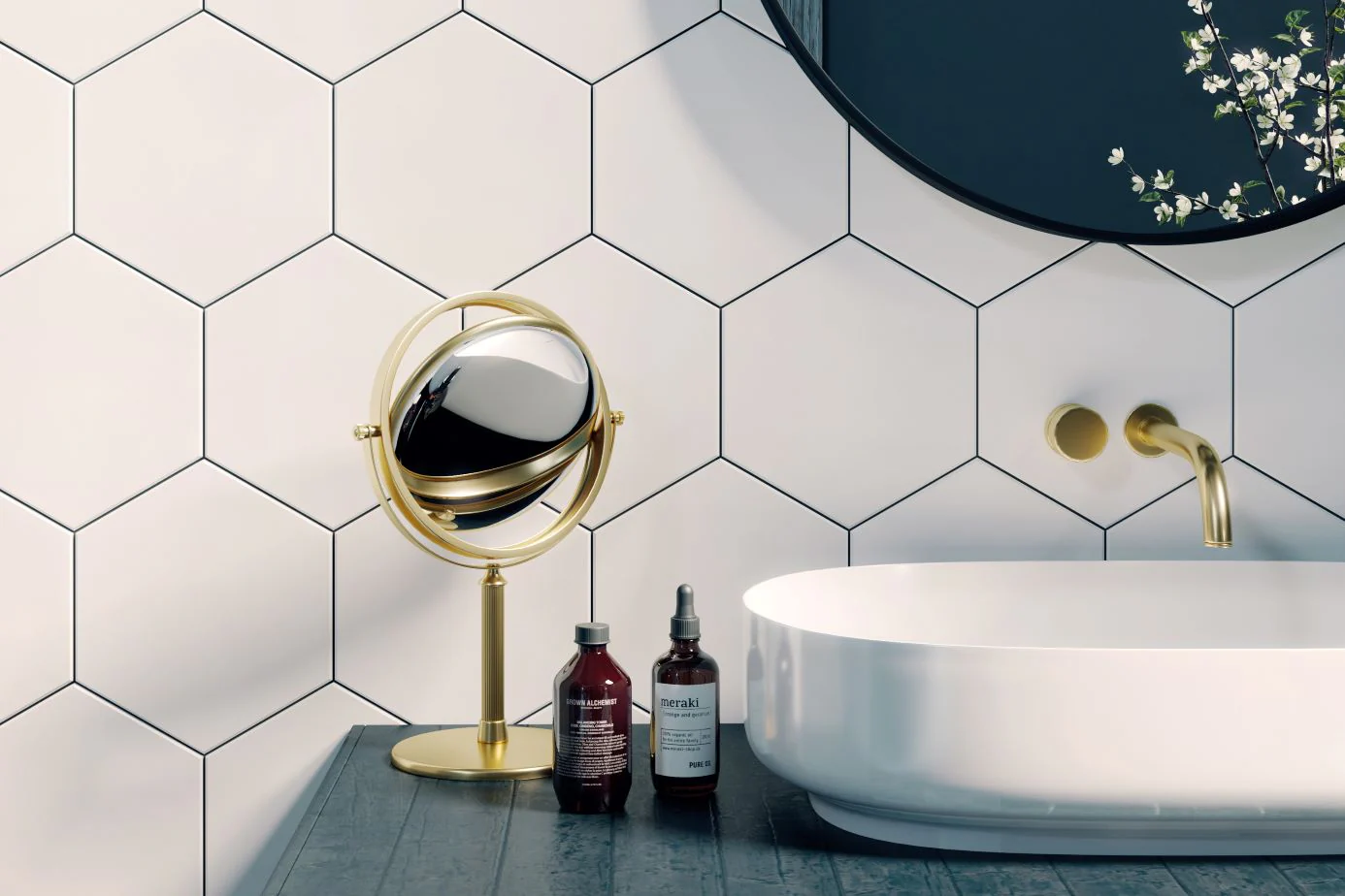 Meraki Porcelain Tile 8X9 Blanco Matte - Image 2