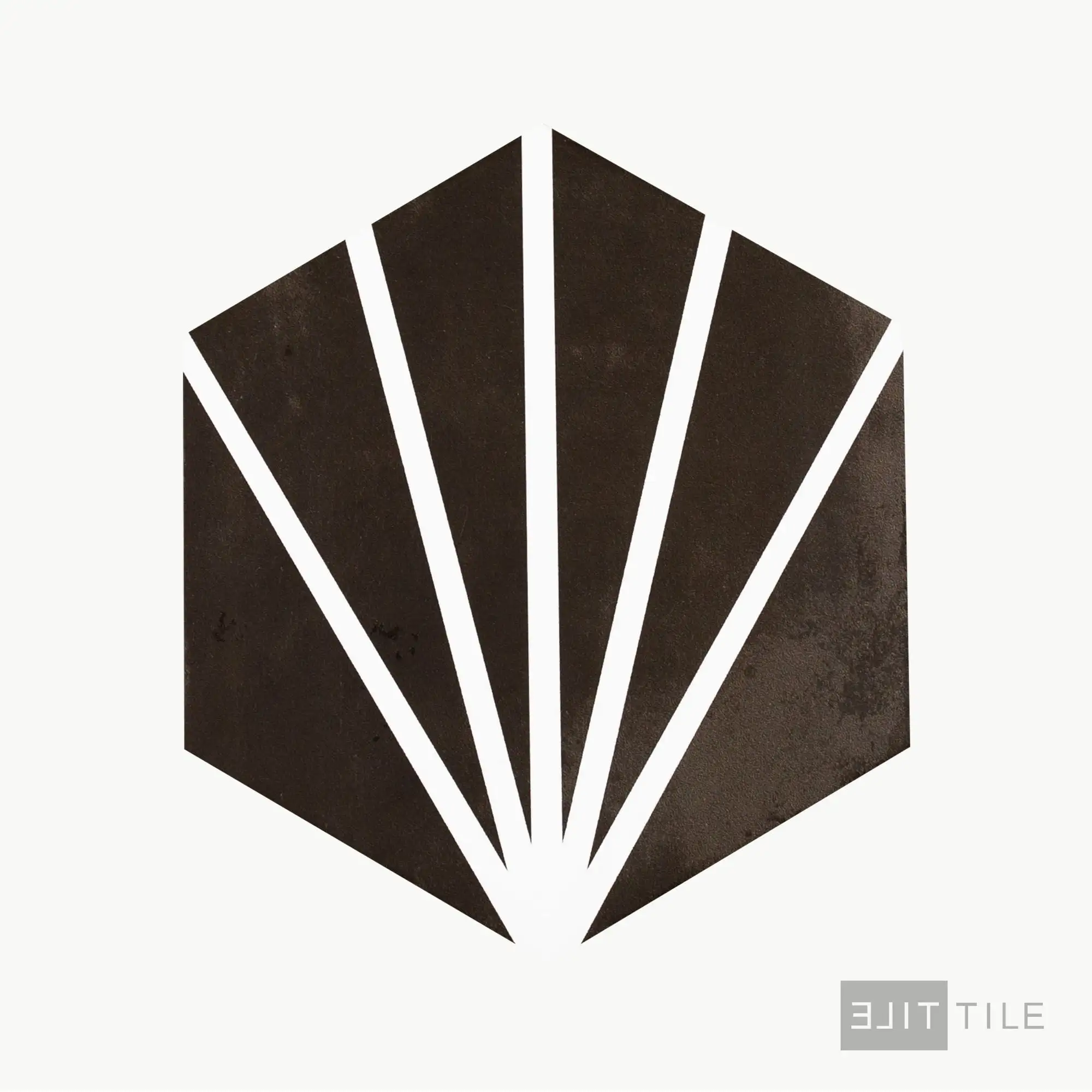Meraki Even Porcelain Decorative Field Tile 8X9 Negro Matte - Image 3