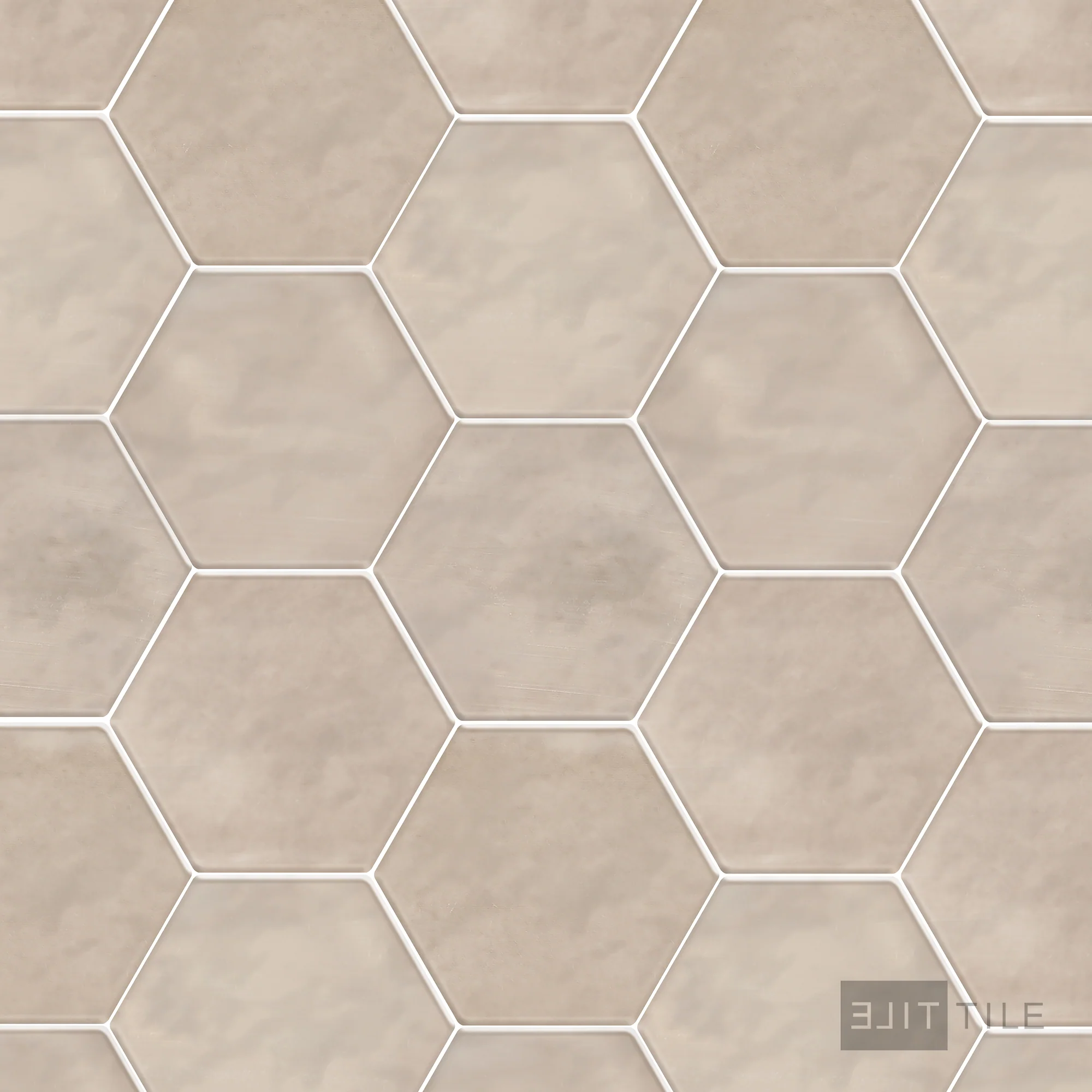 Mesmerist Ceramic Wall Tile 4" Hex Trance Glossy