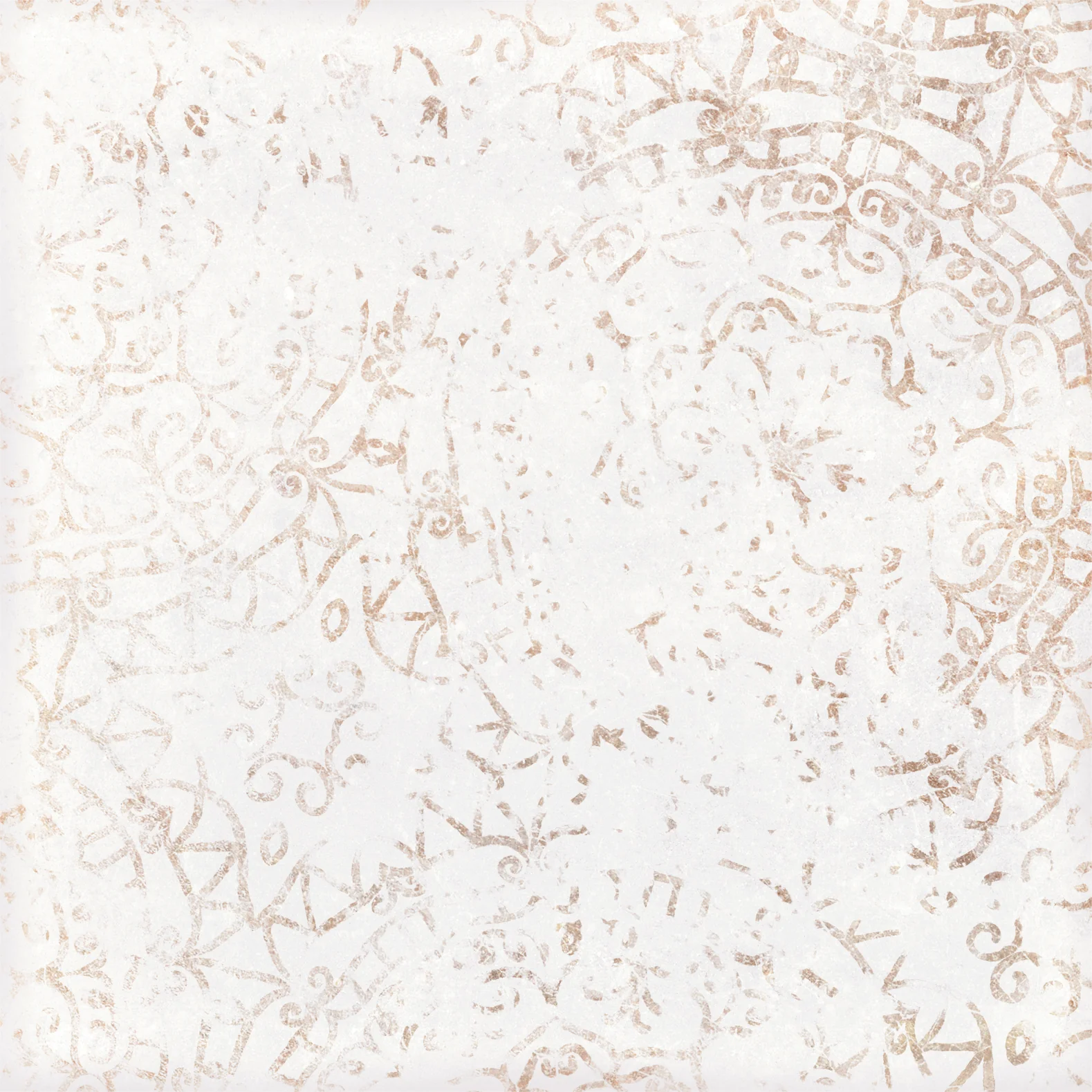 Mestizaje Chateau Antique Glossy 7X7 Antique White - Image 3