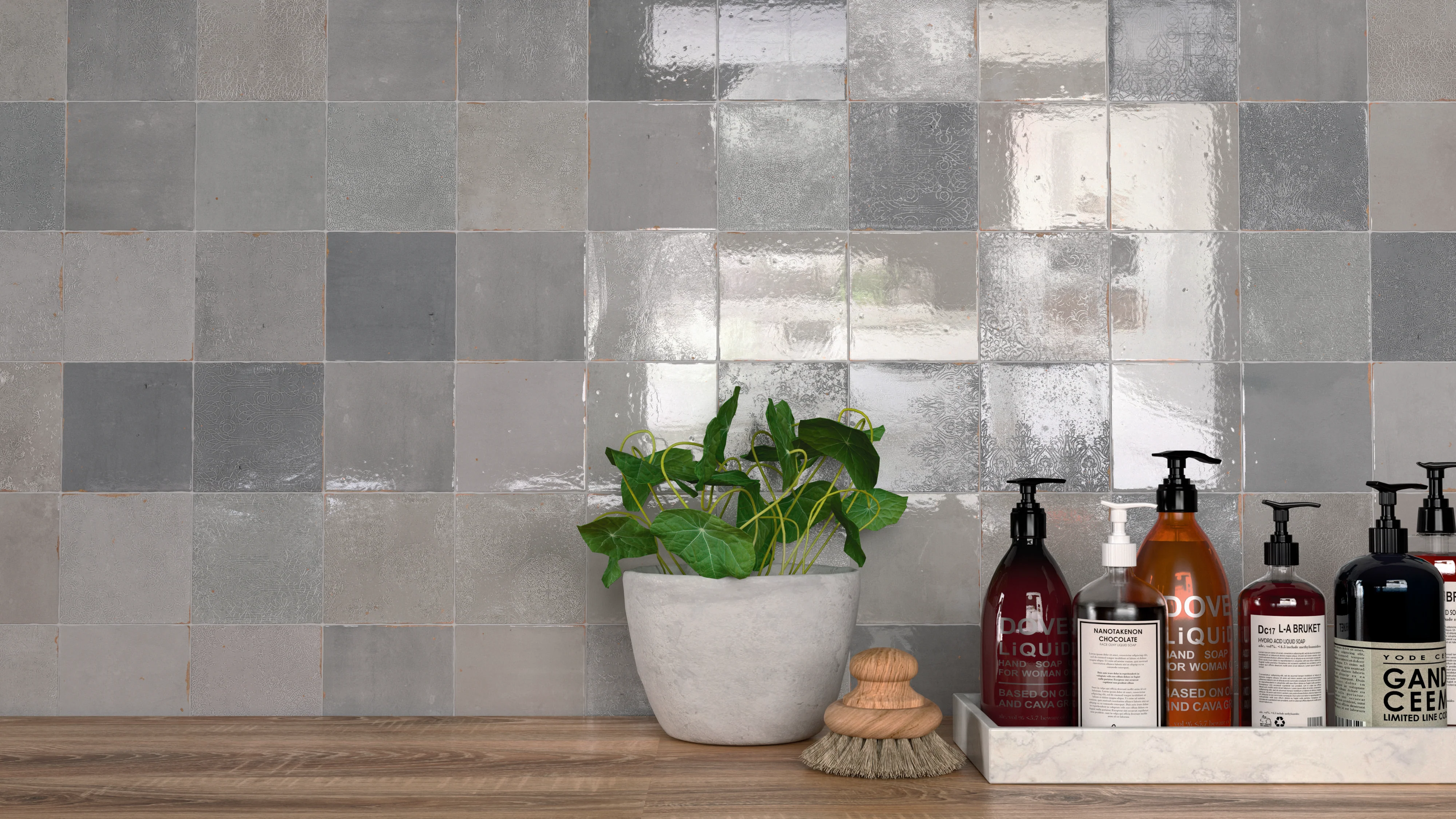 Mestizaje Decor Glossy 5X5 Grey - Image 2