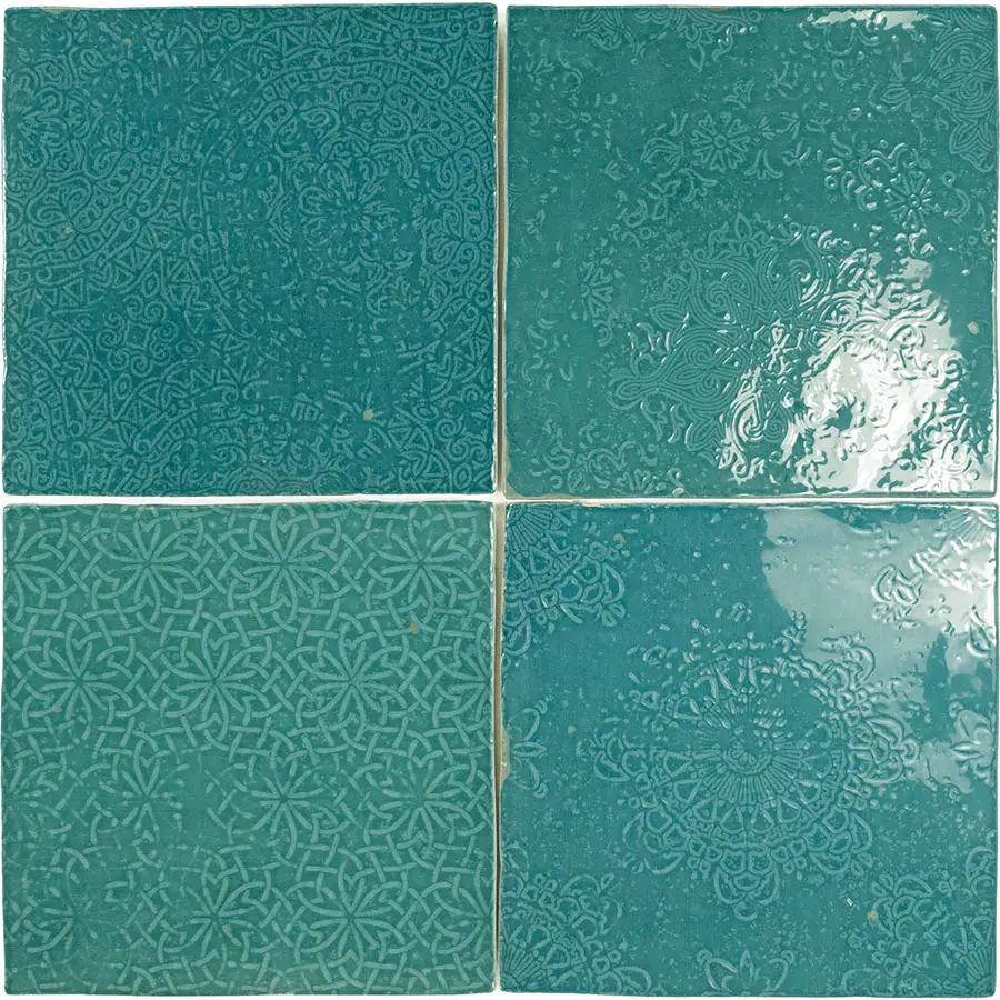 Mestizaje Decor Glossy 5X5 Turquesa