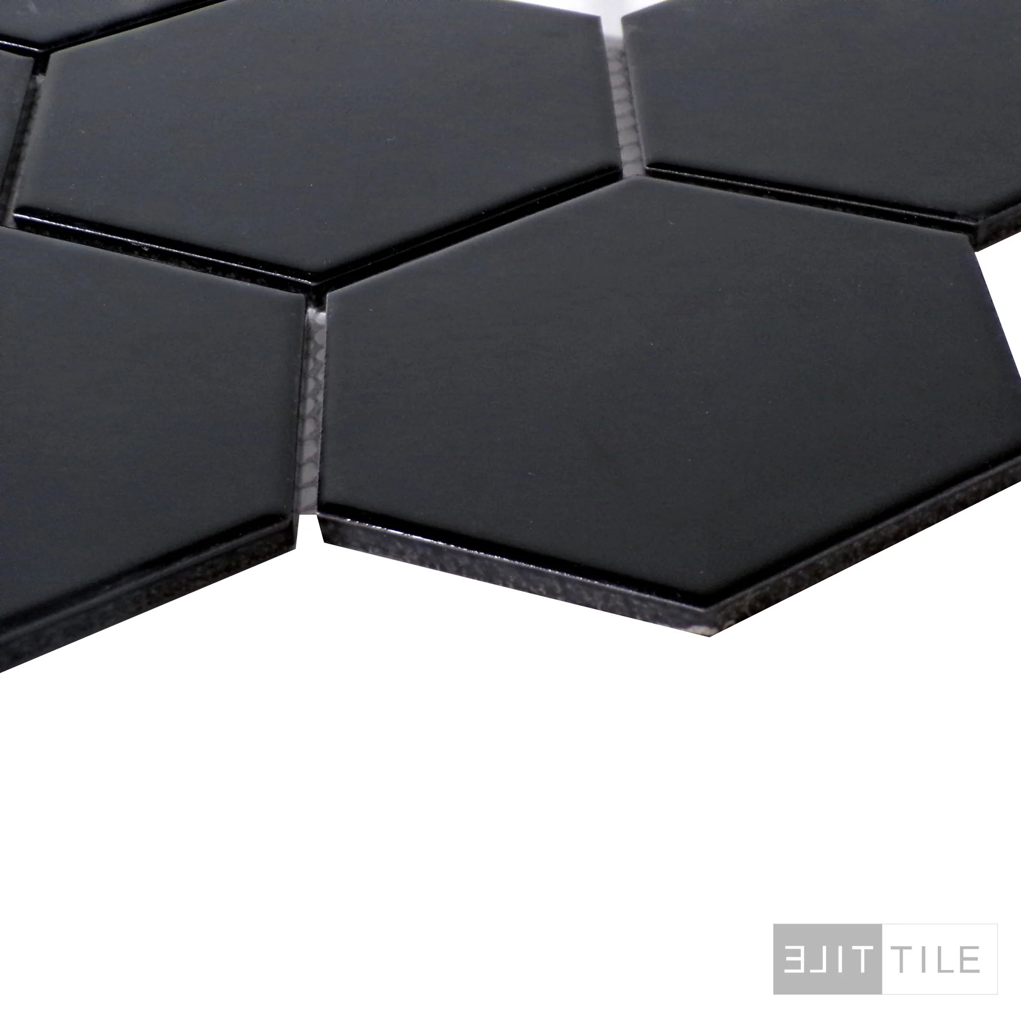 Metro 4X4 Hex 12X12 Black Glossy - Image 3