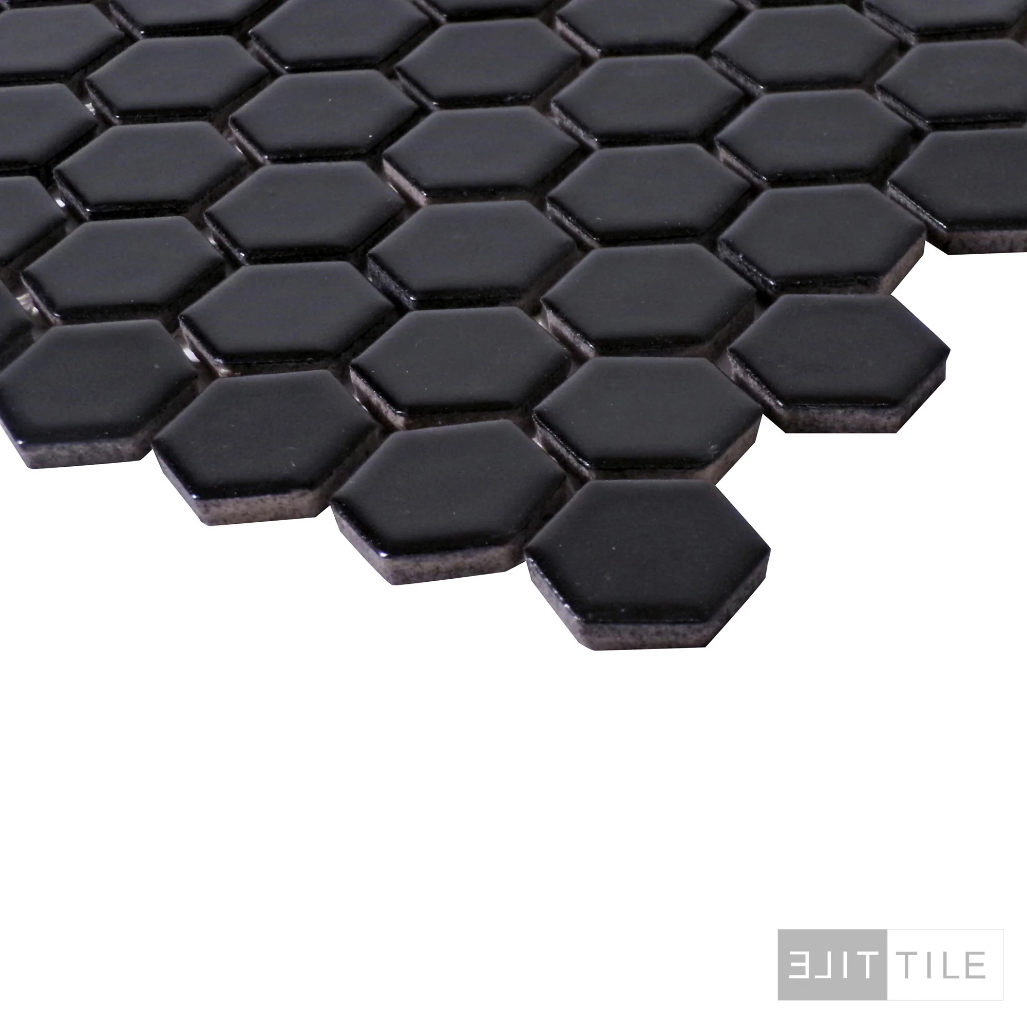 Metro 1X1 Hex 12X12 Black Matte - Image 3