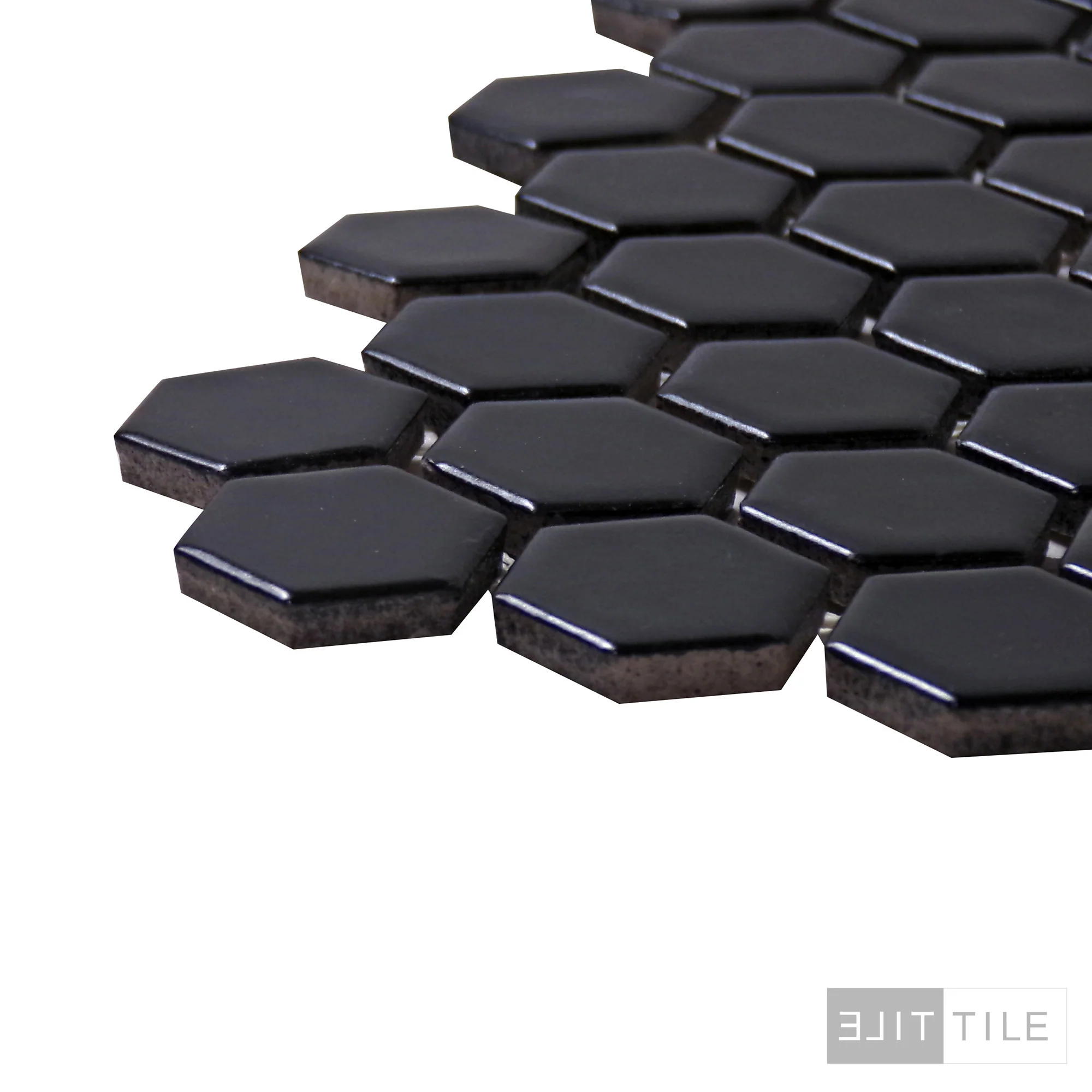 Metro 1X1 Hex 12X12 Black Matte - Image 4