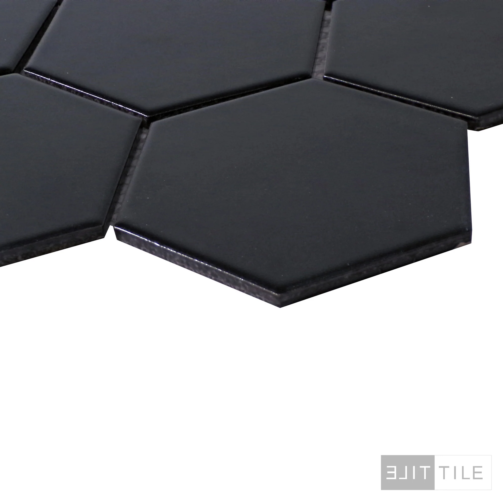Metro 4X4 Hex 12X12 Black Matte - Image 3
